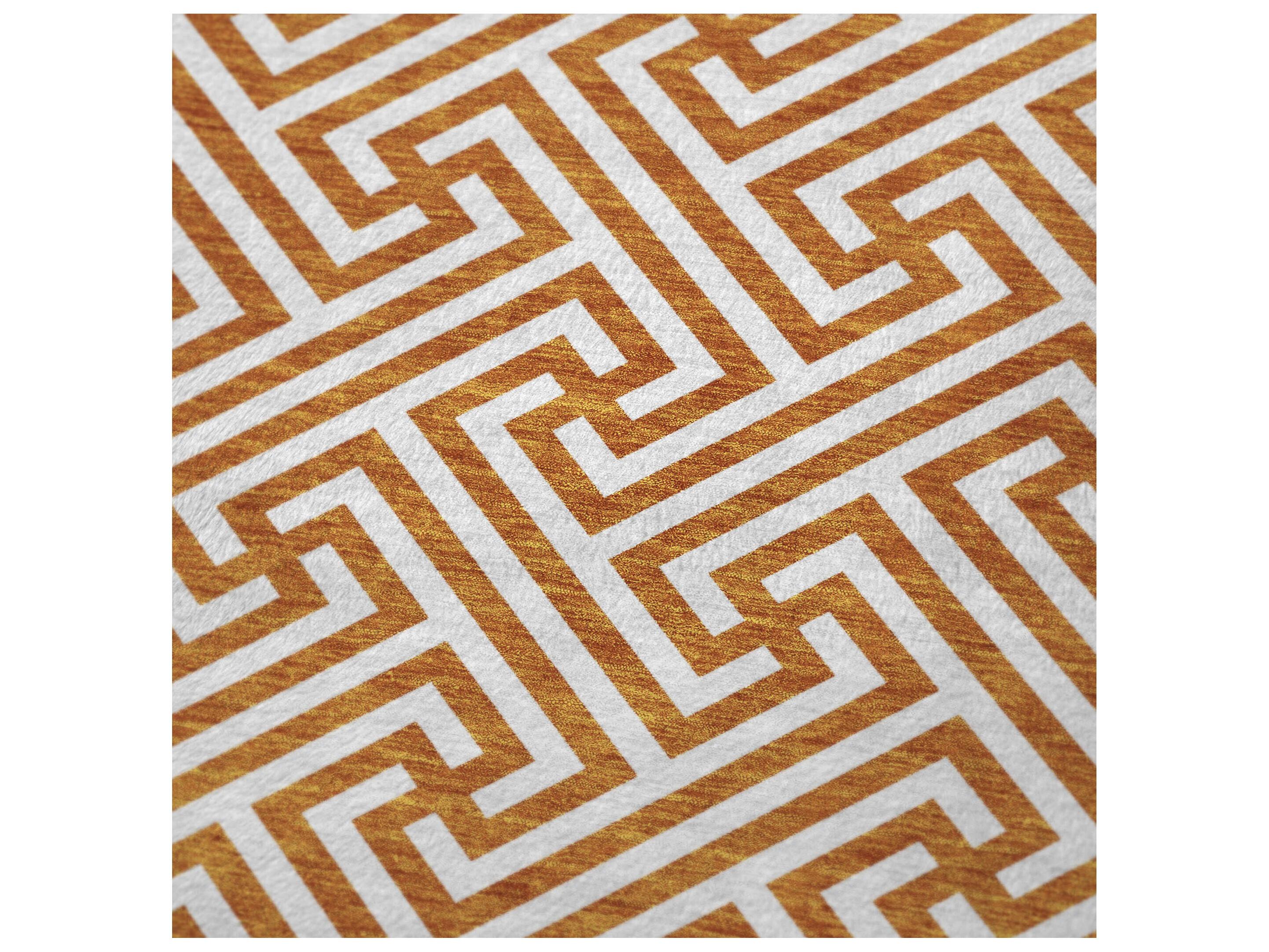 Dalyn Sherpa Orange Polyester Throw