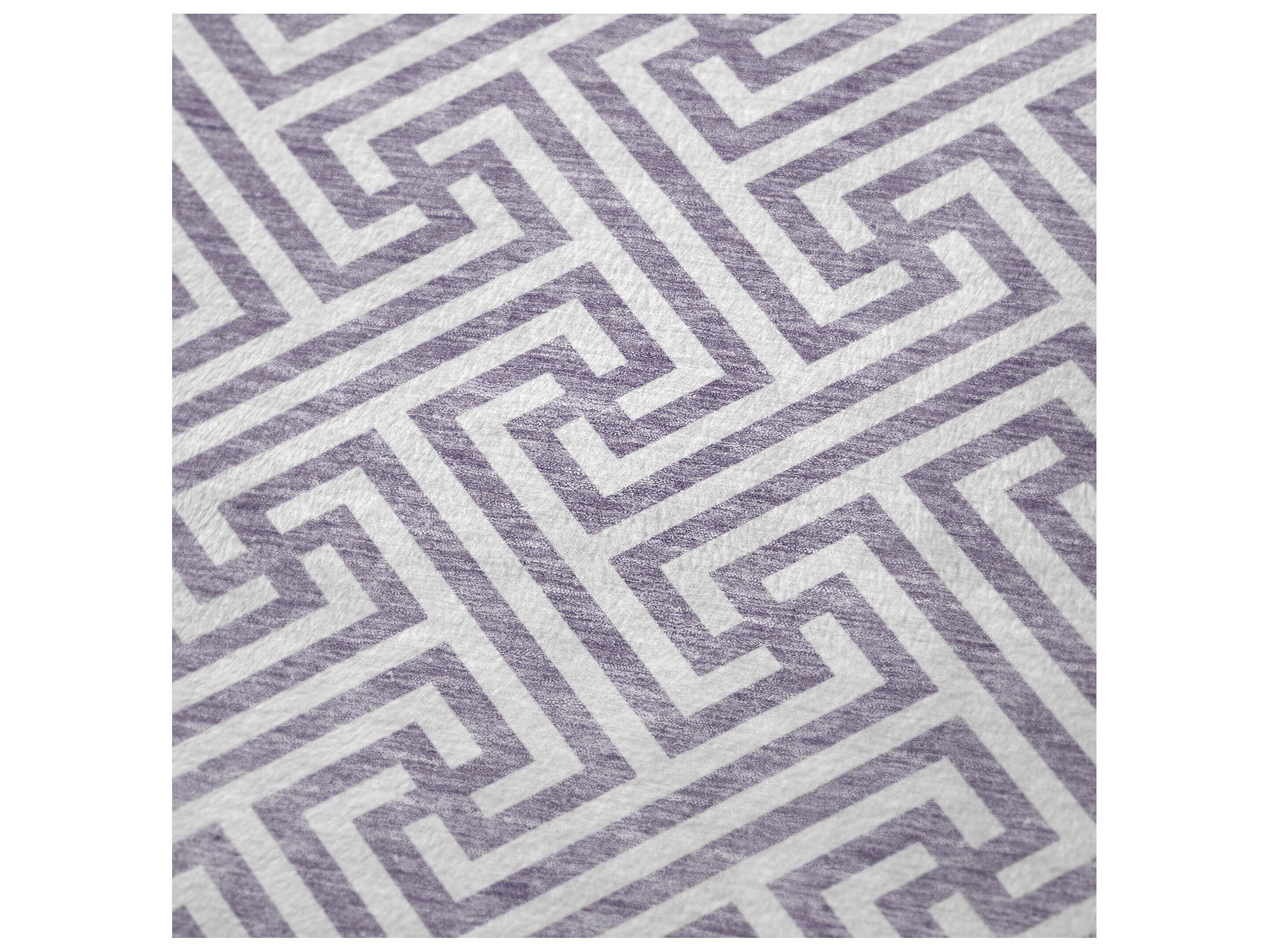 Dalyn Sherpa Purple Polyester Throw