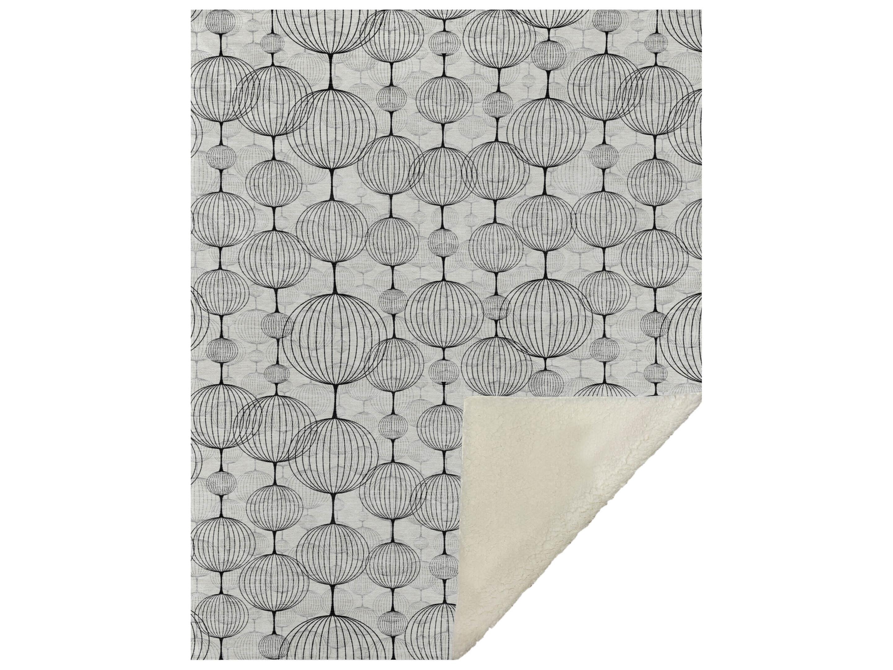 Dalyn Sherpa Ivory Polyester Throw