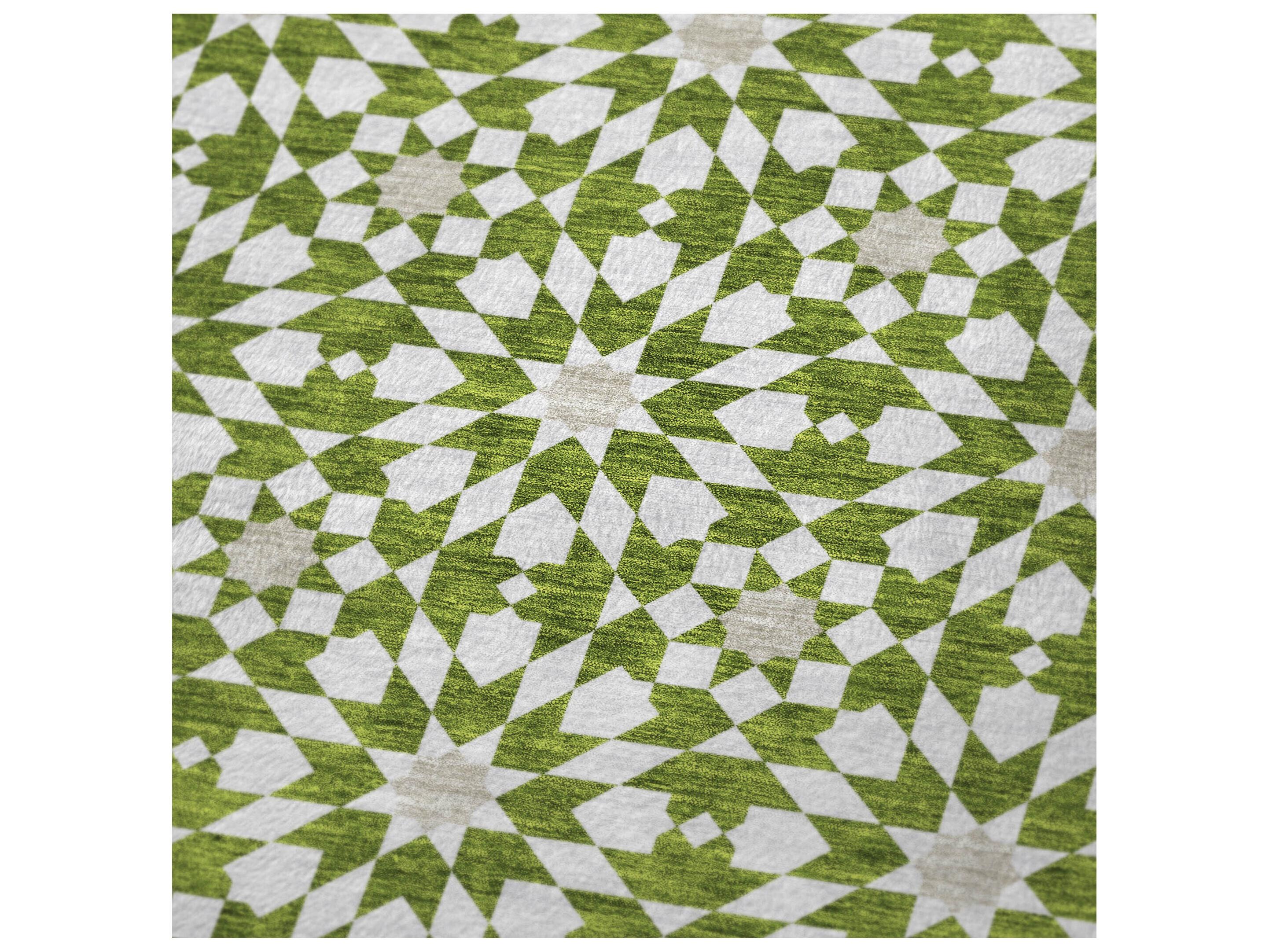 Dalyn Sherpa Green Polyester Throw