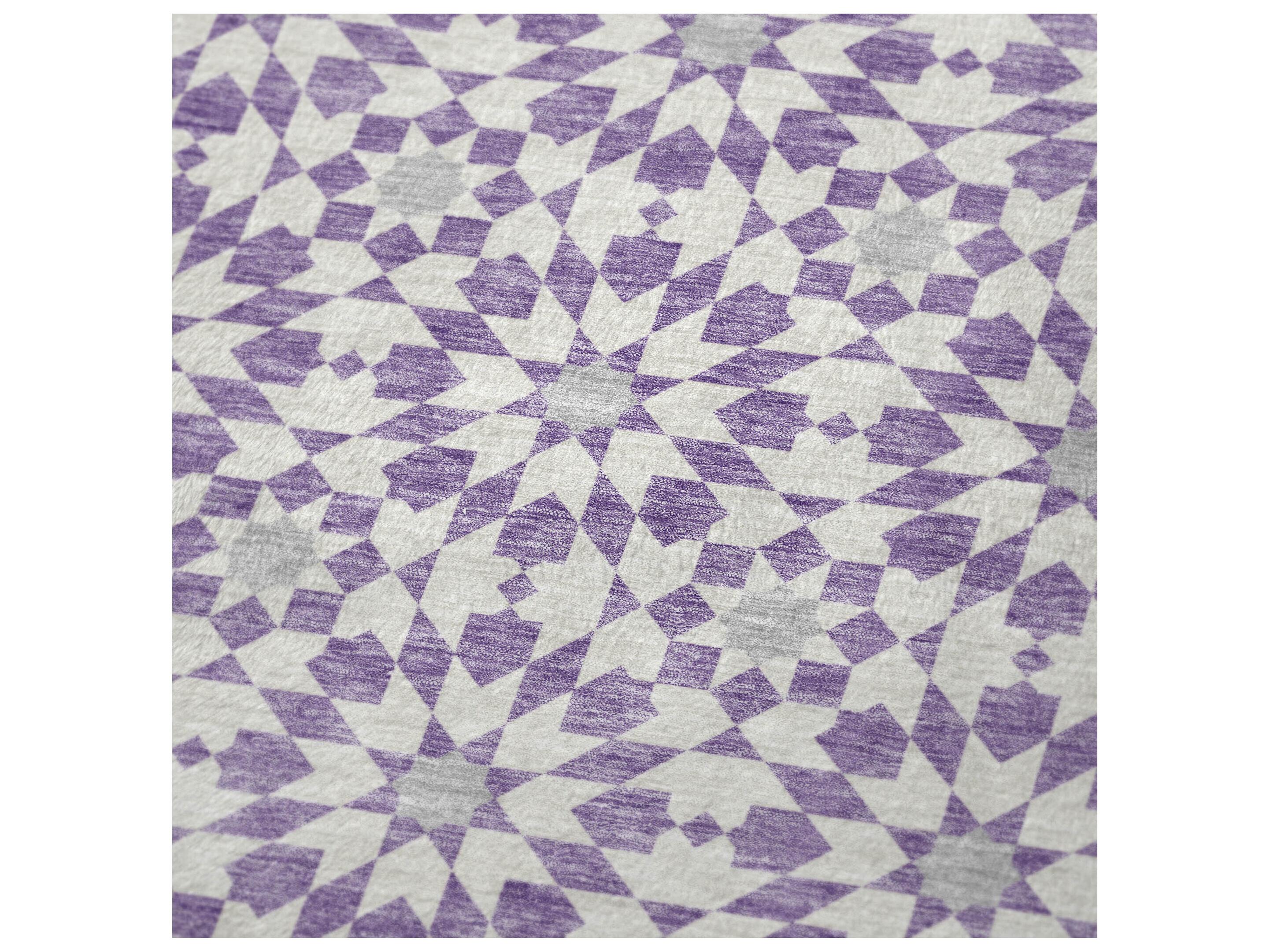 Dalyn Sherpa Purple Polyester Throw