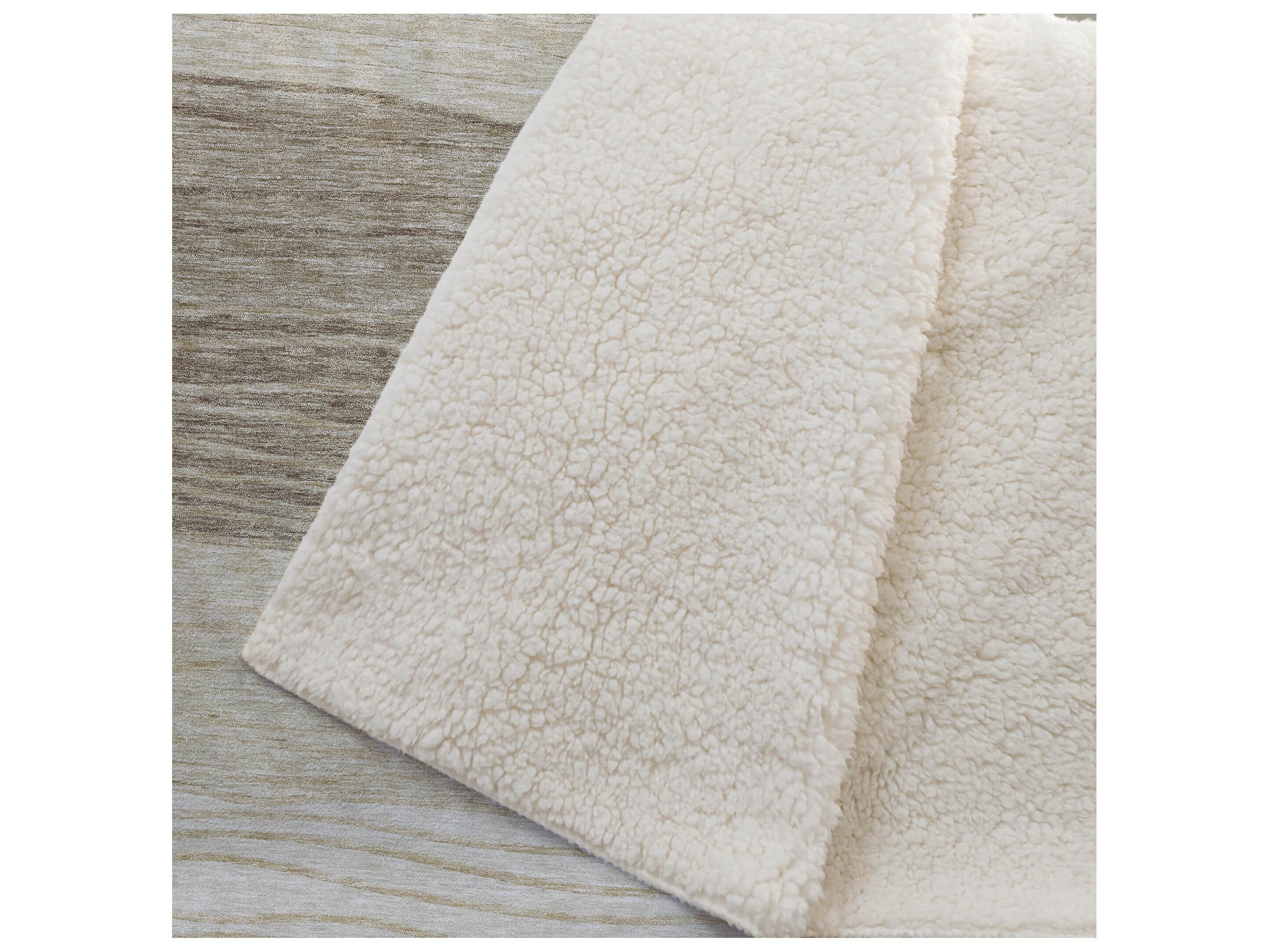 Dalyn Sherpa Brown Polyester Throw