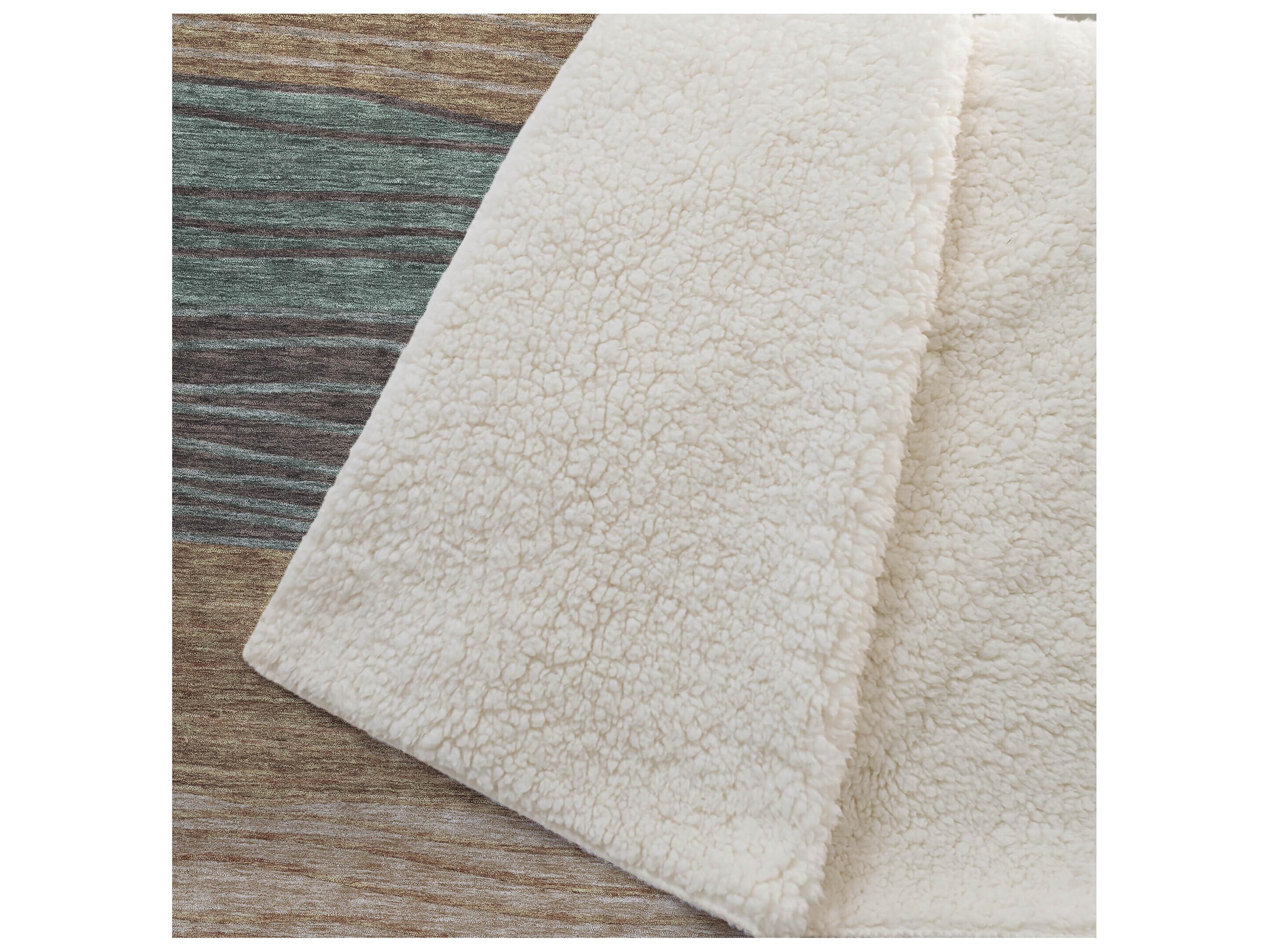 Dalyn Sherpa Orange Polyester Throw