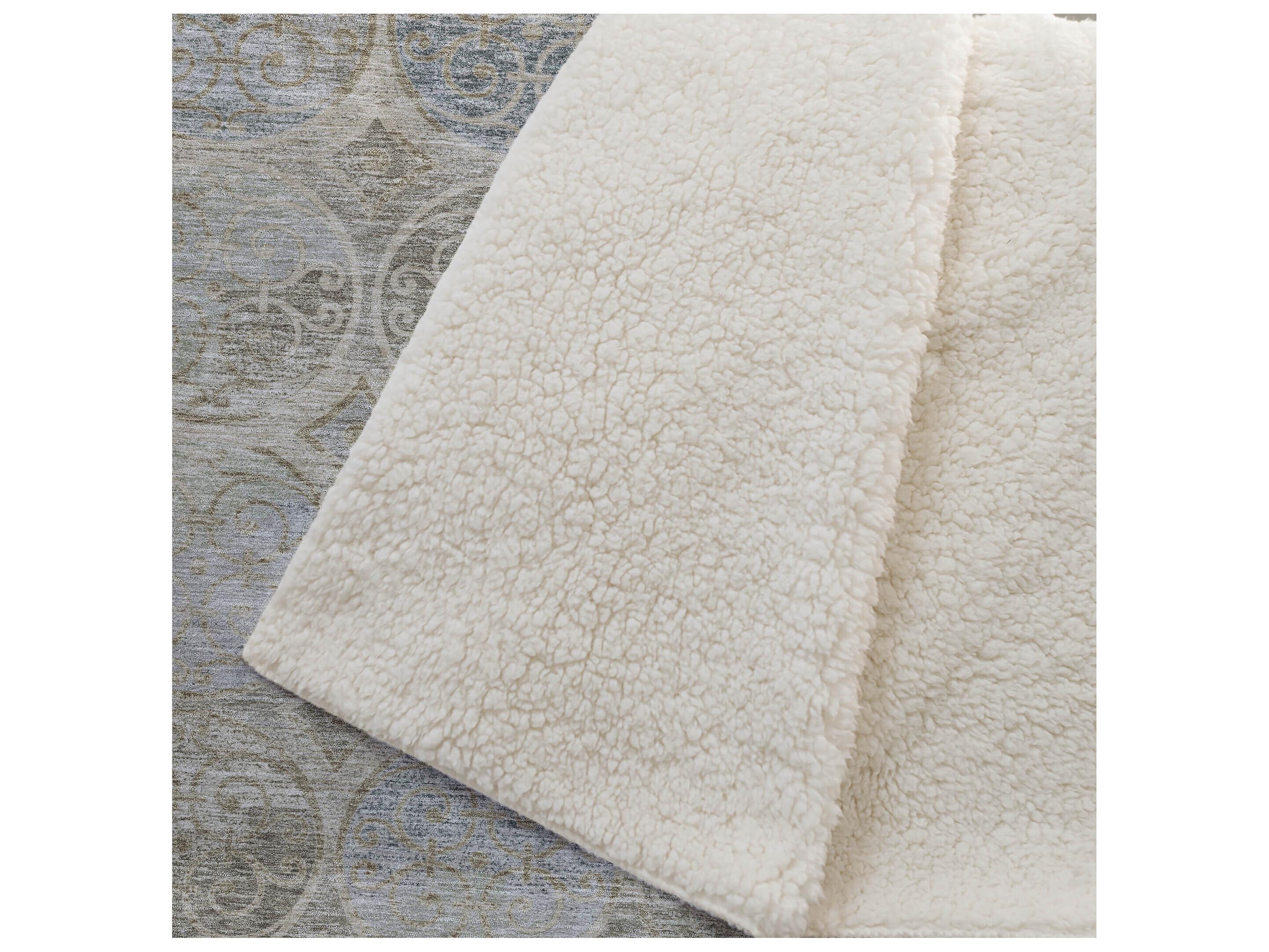 Dalyn Sherpa Brown Polyester Throw