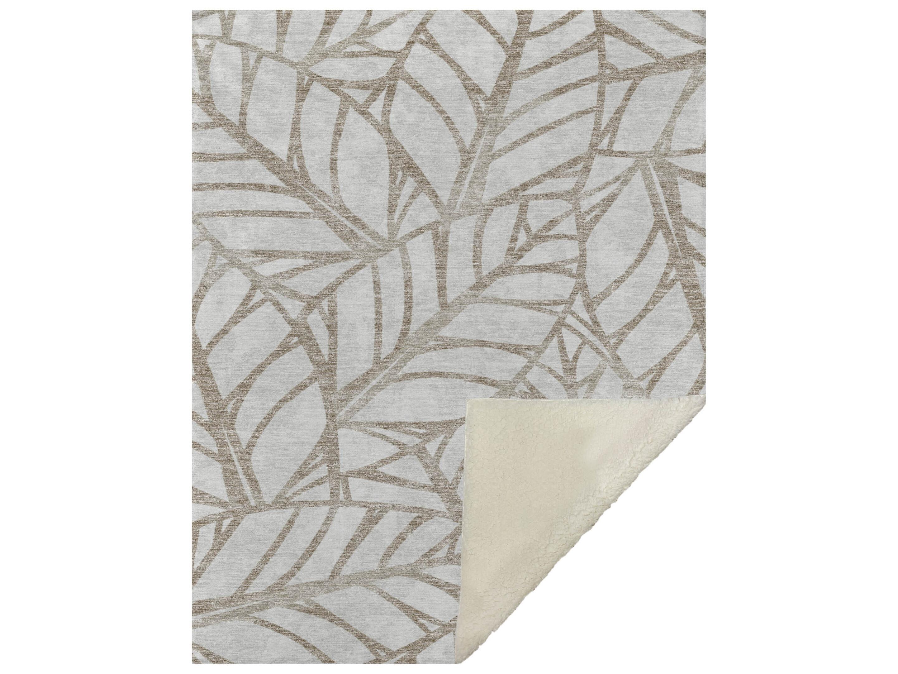 Dalyn Sherpa Brown Polyester Throw