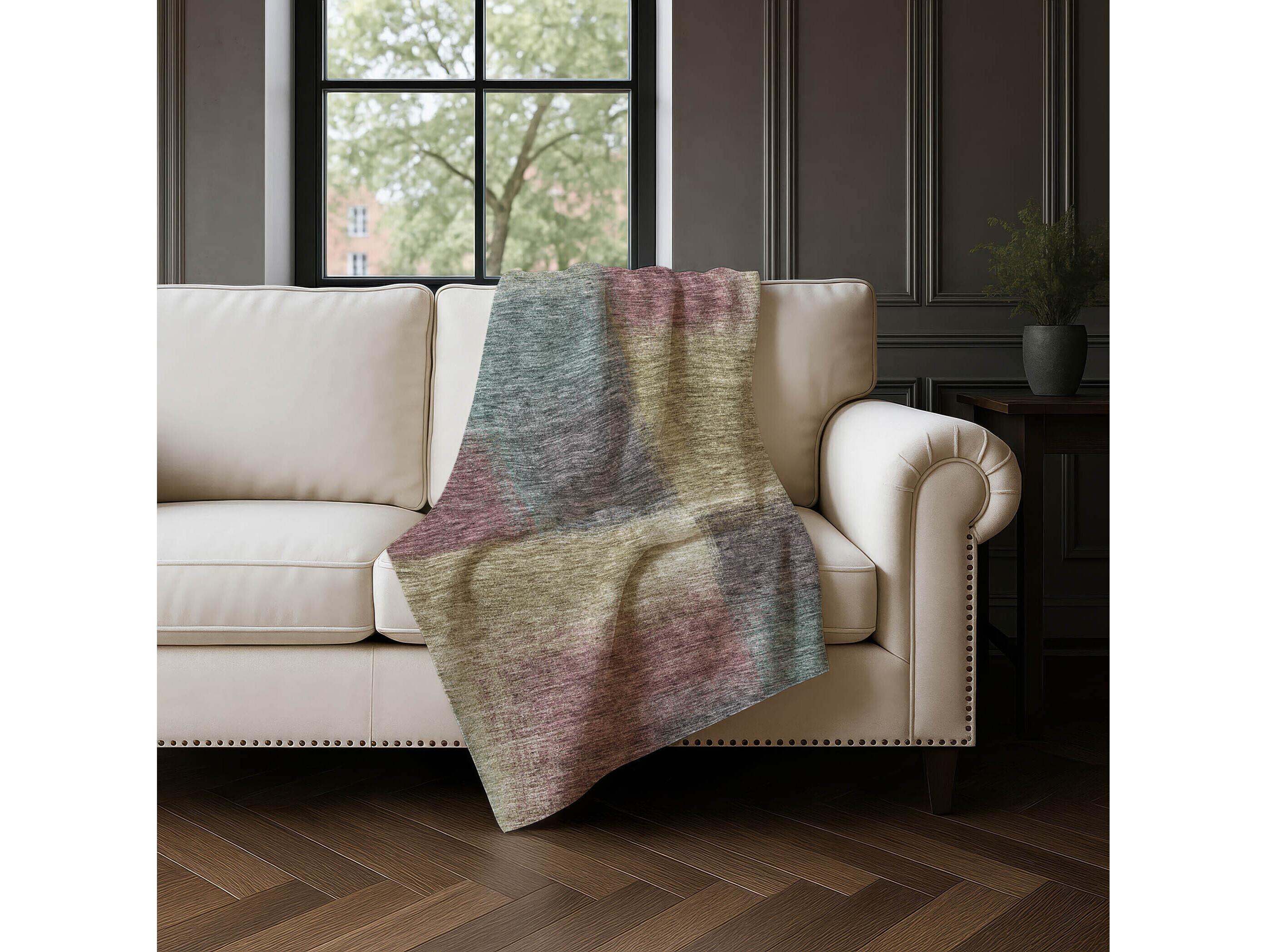 Dalyn Sherpa Brown Polyester Throw