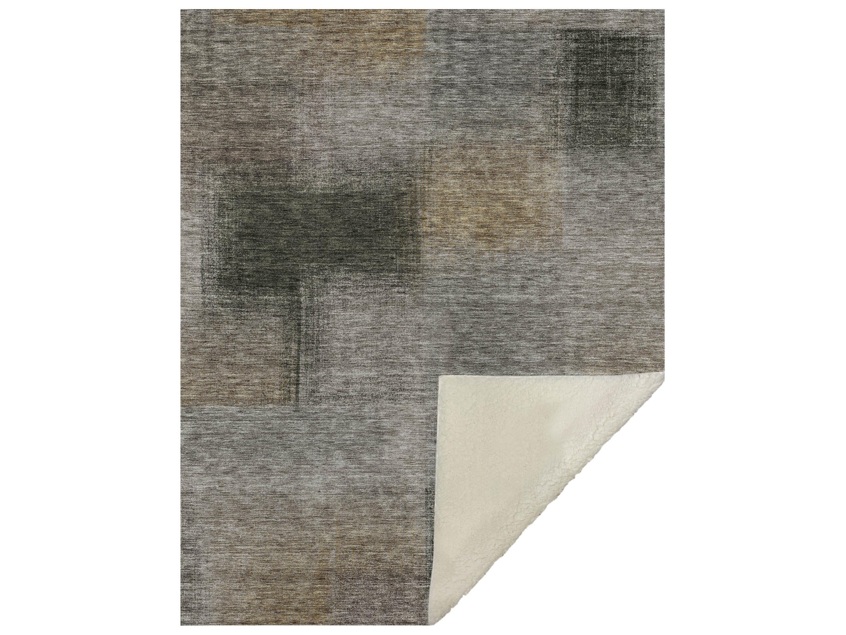 Dalyn Sherpa Brown Polyester Throw