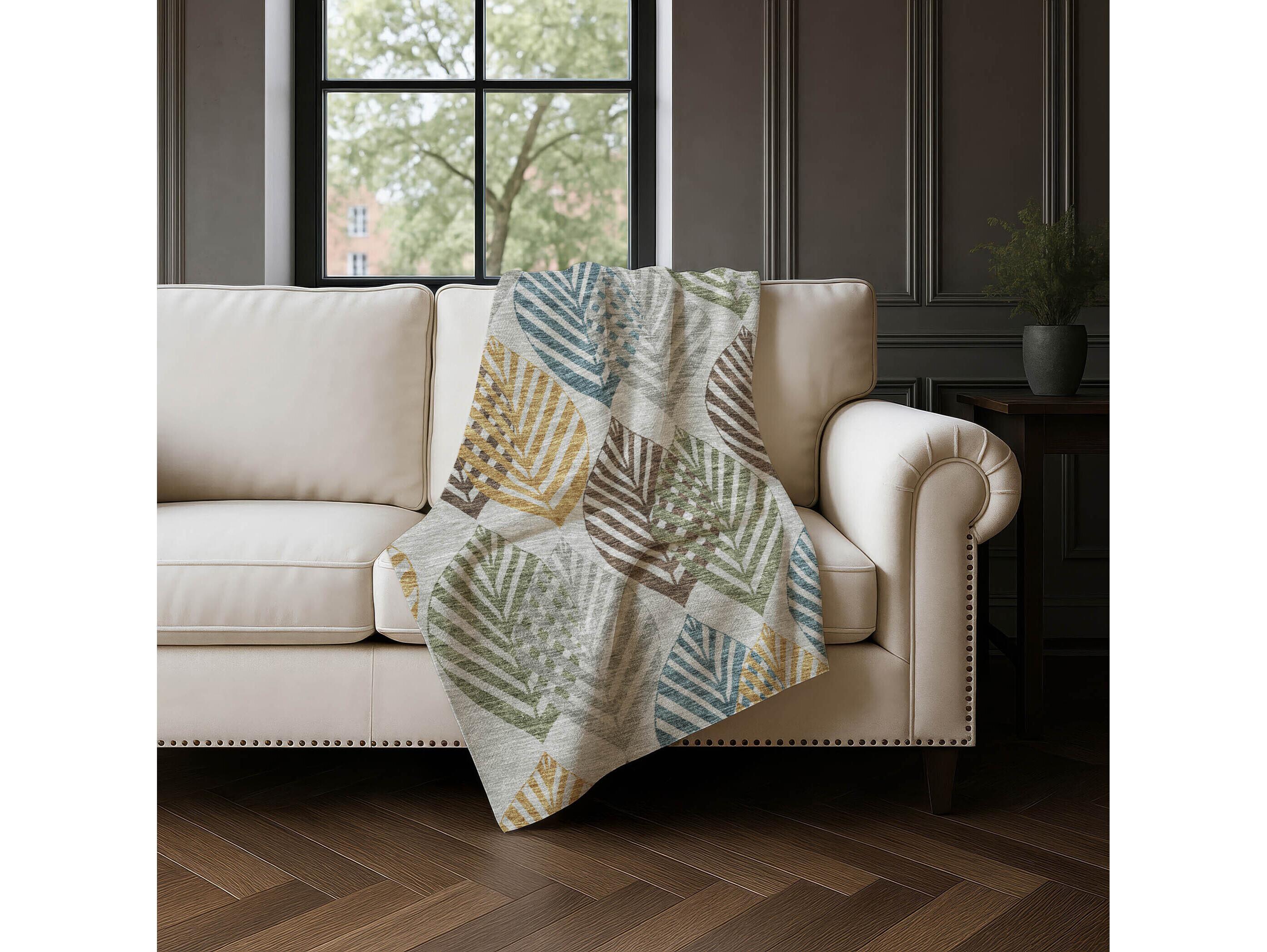 Dalyn Sherpa Gray Polyester Throw