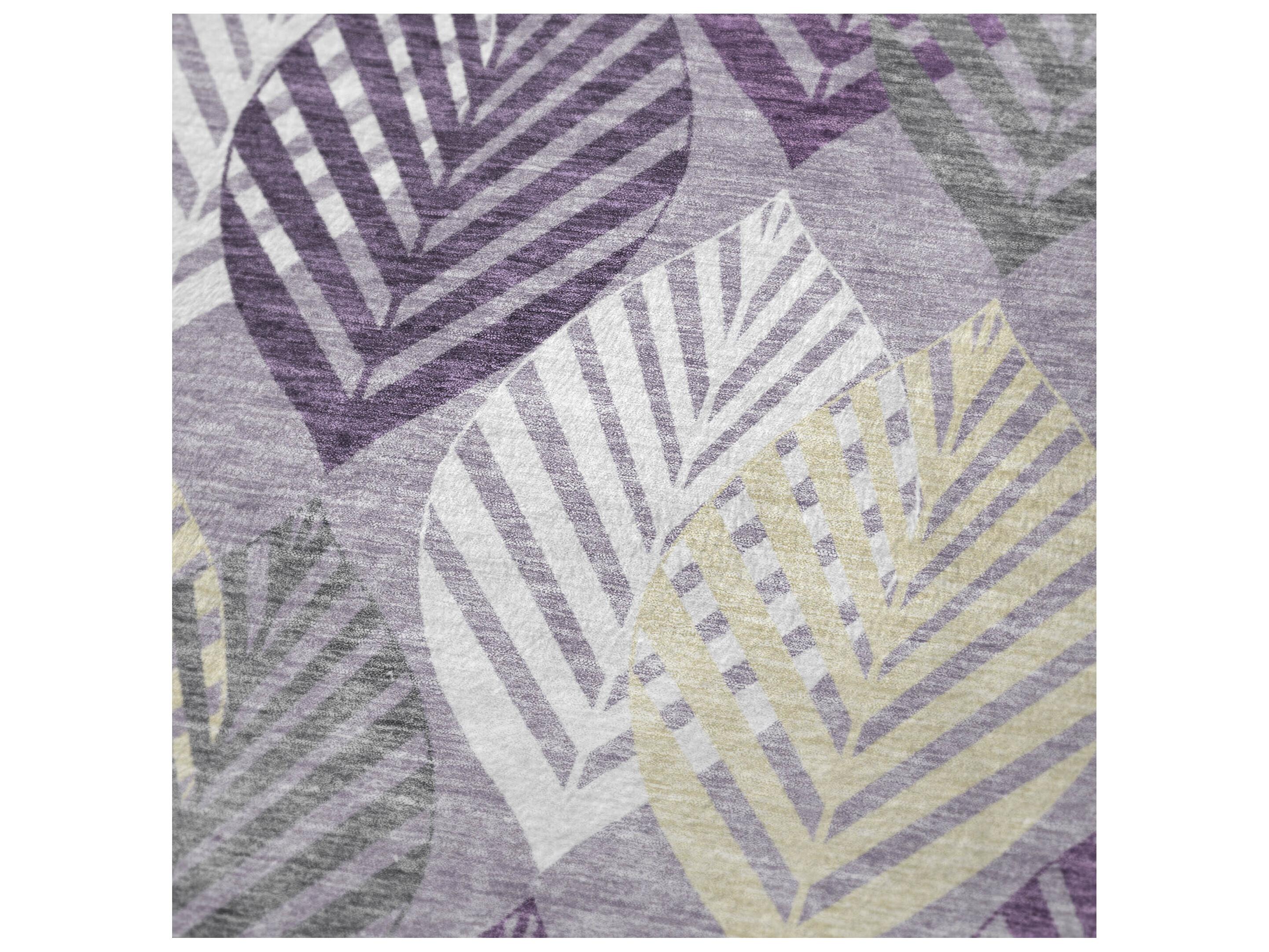 Dalyn Sherpa Purple Polyester Throw