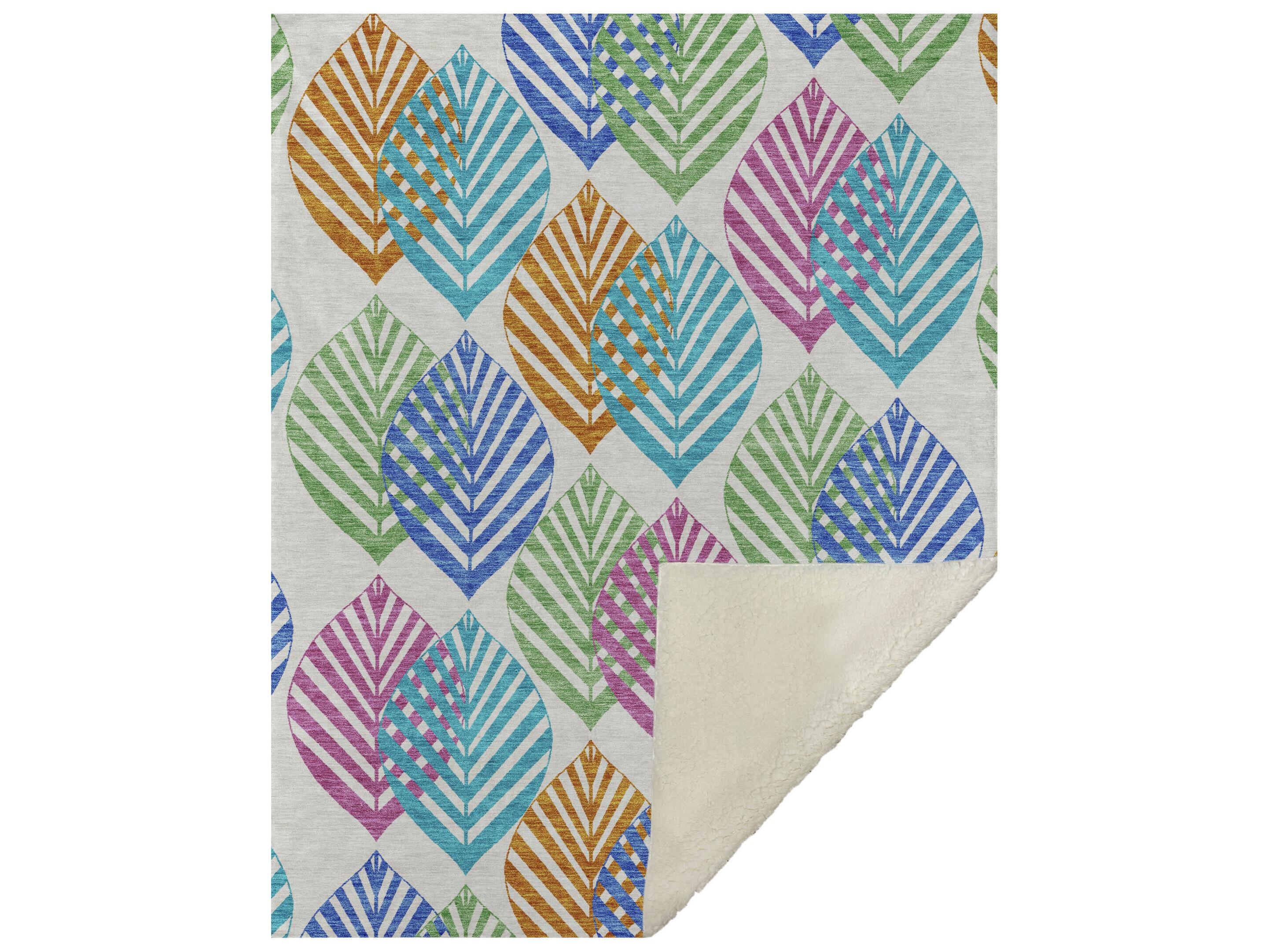 Dalyn Sherpa Ivory Polyester Throw