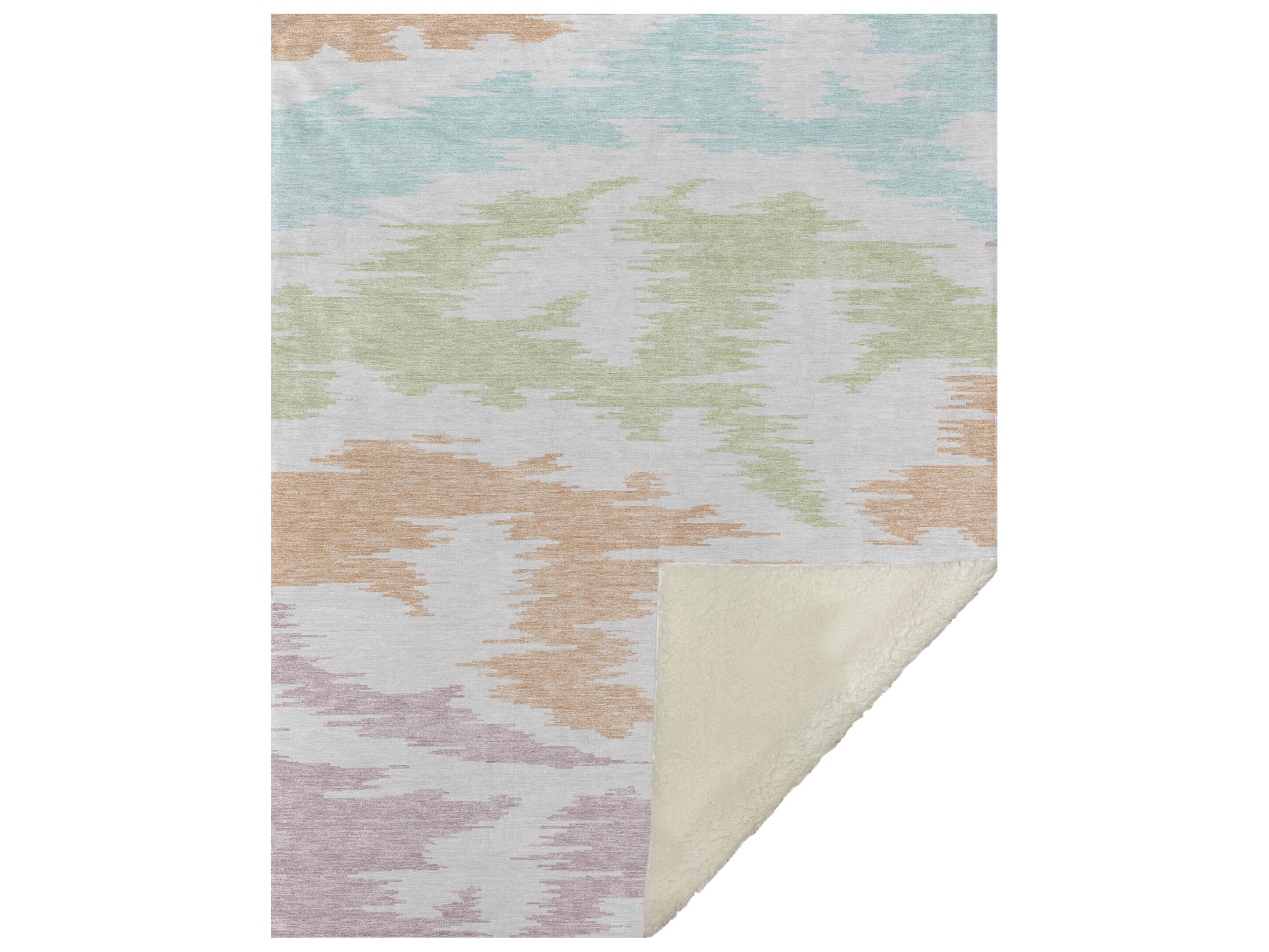 Dalyn Sherpa Ivory Polyester Throw