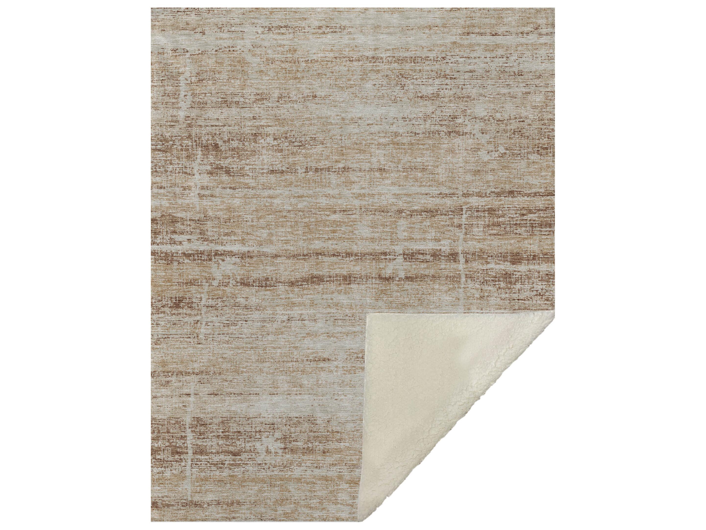 Dalyn Sherpa Orange Polyester Throw