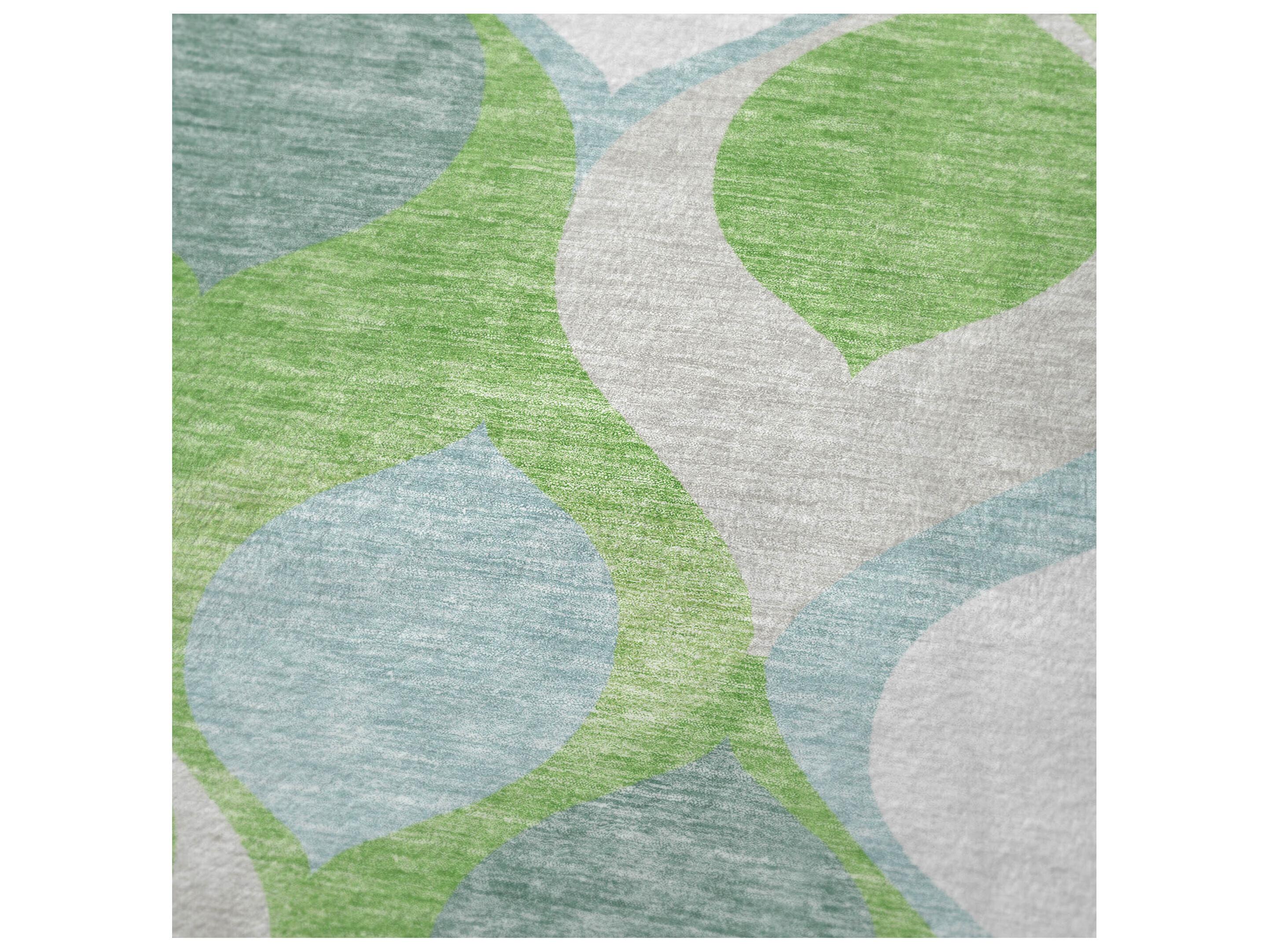 Dalyn Sherpa Green Polyester Throw