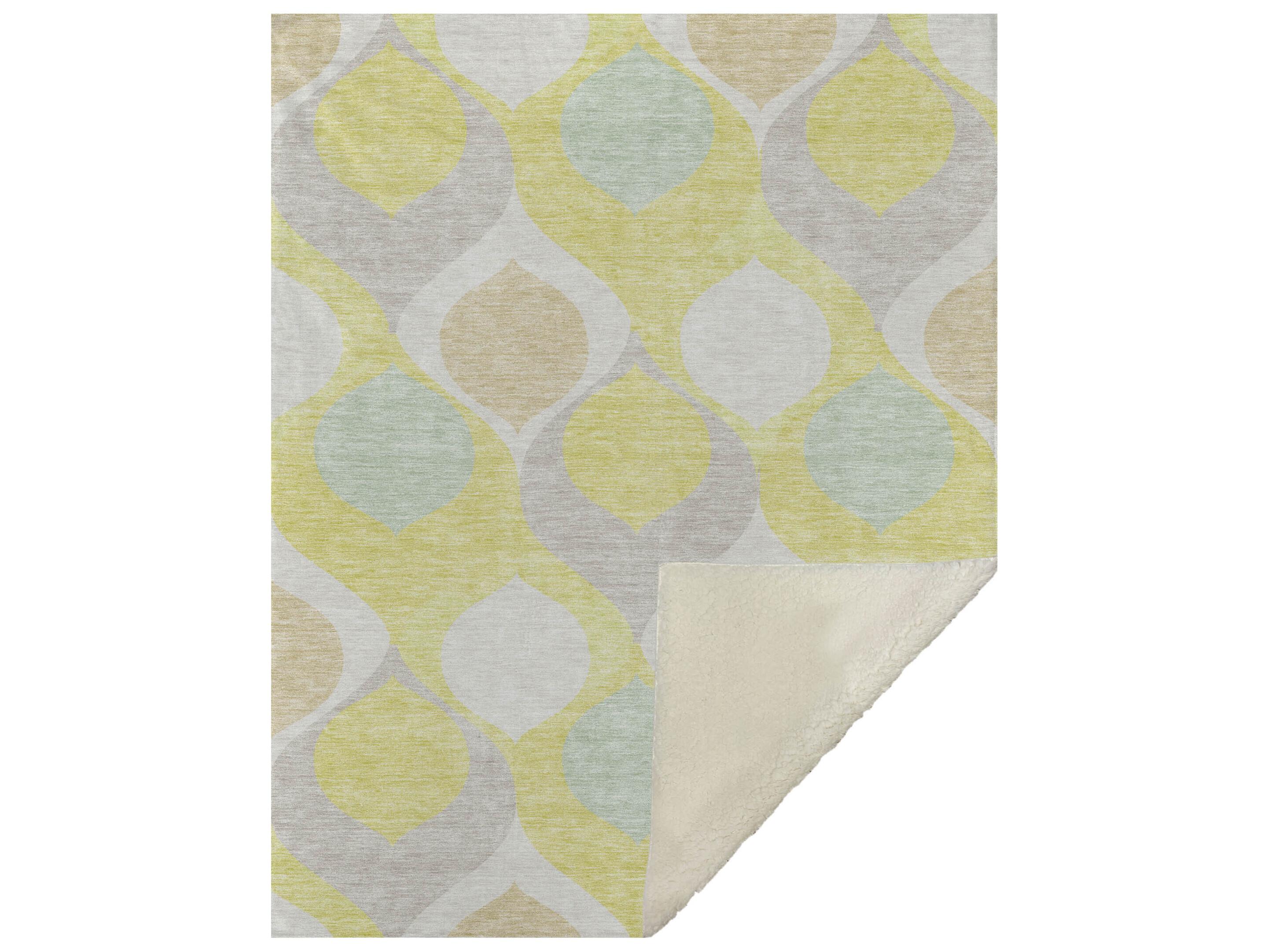 Dalyn Sherpa Gold Polyester Throw