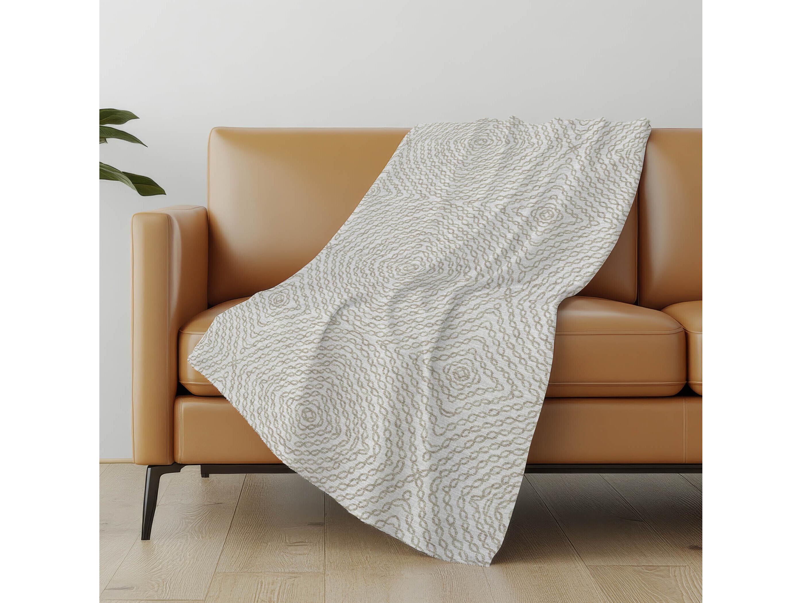 Dalyn Sherpa Neutral Polyester Throw