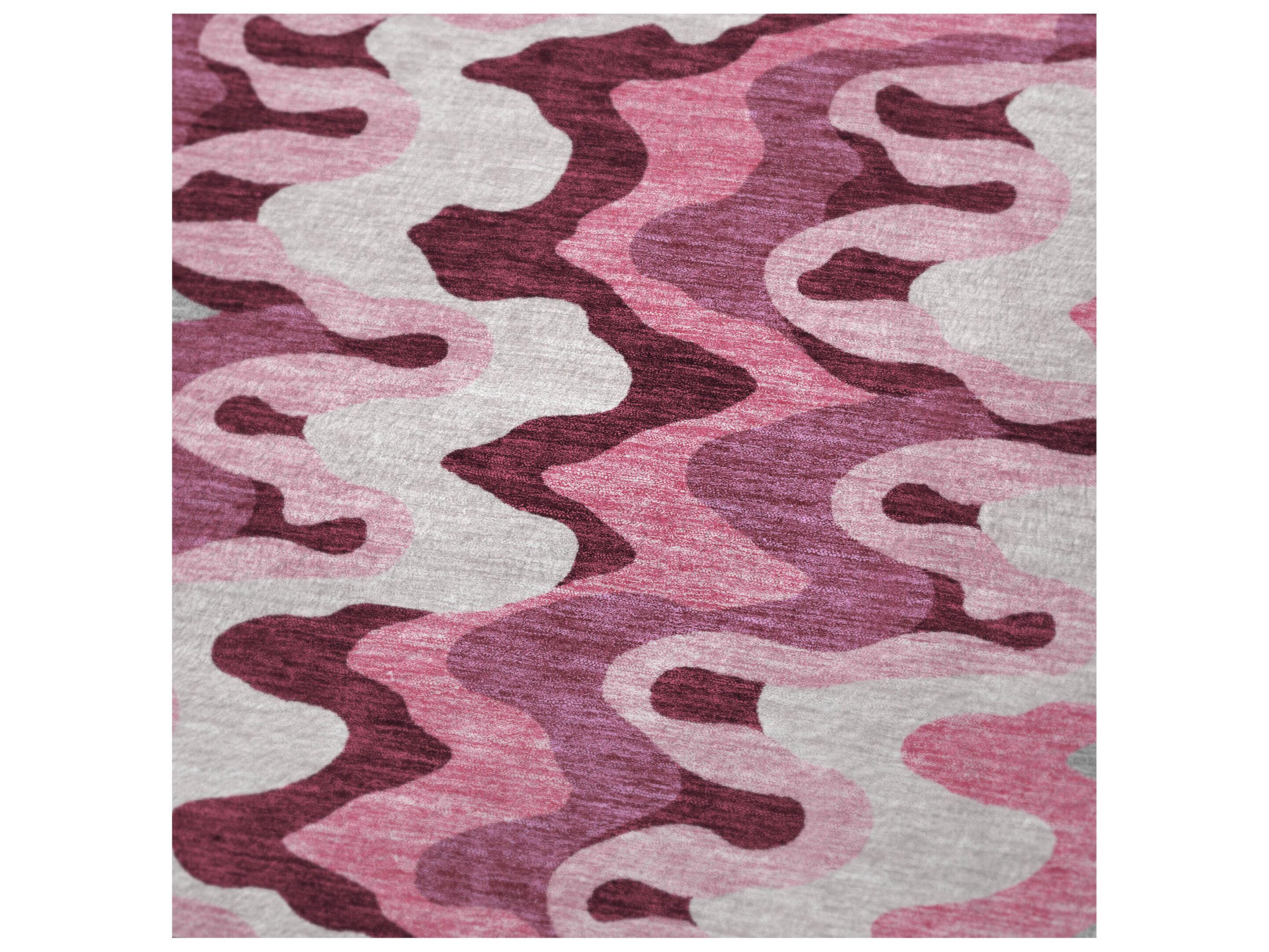 Dalyn Sherpa Pink Polyester Throw