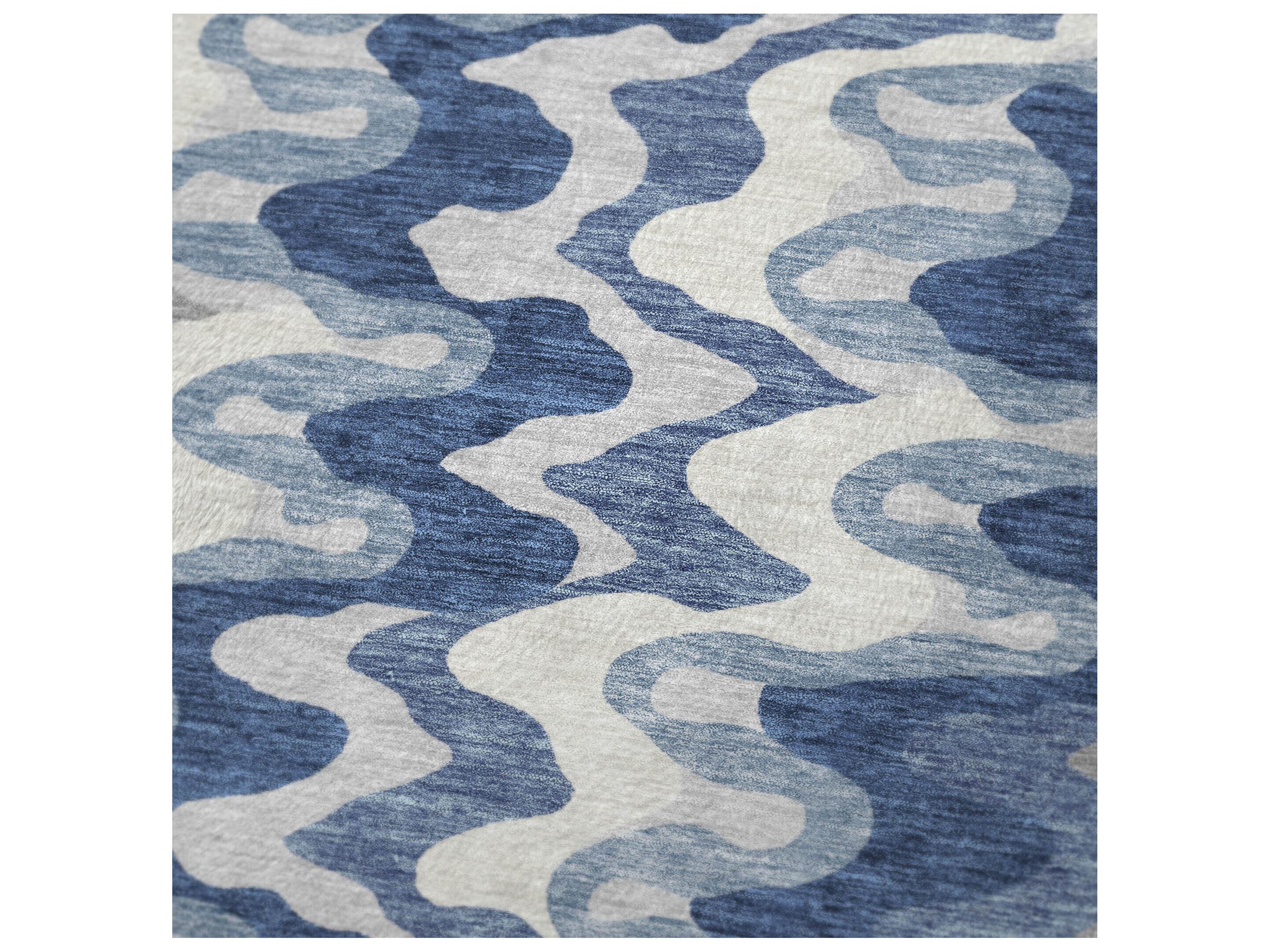 Dalyn Sherpa Blue Polyester Throw