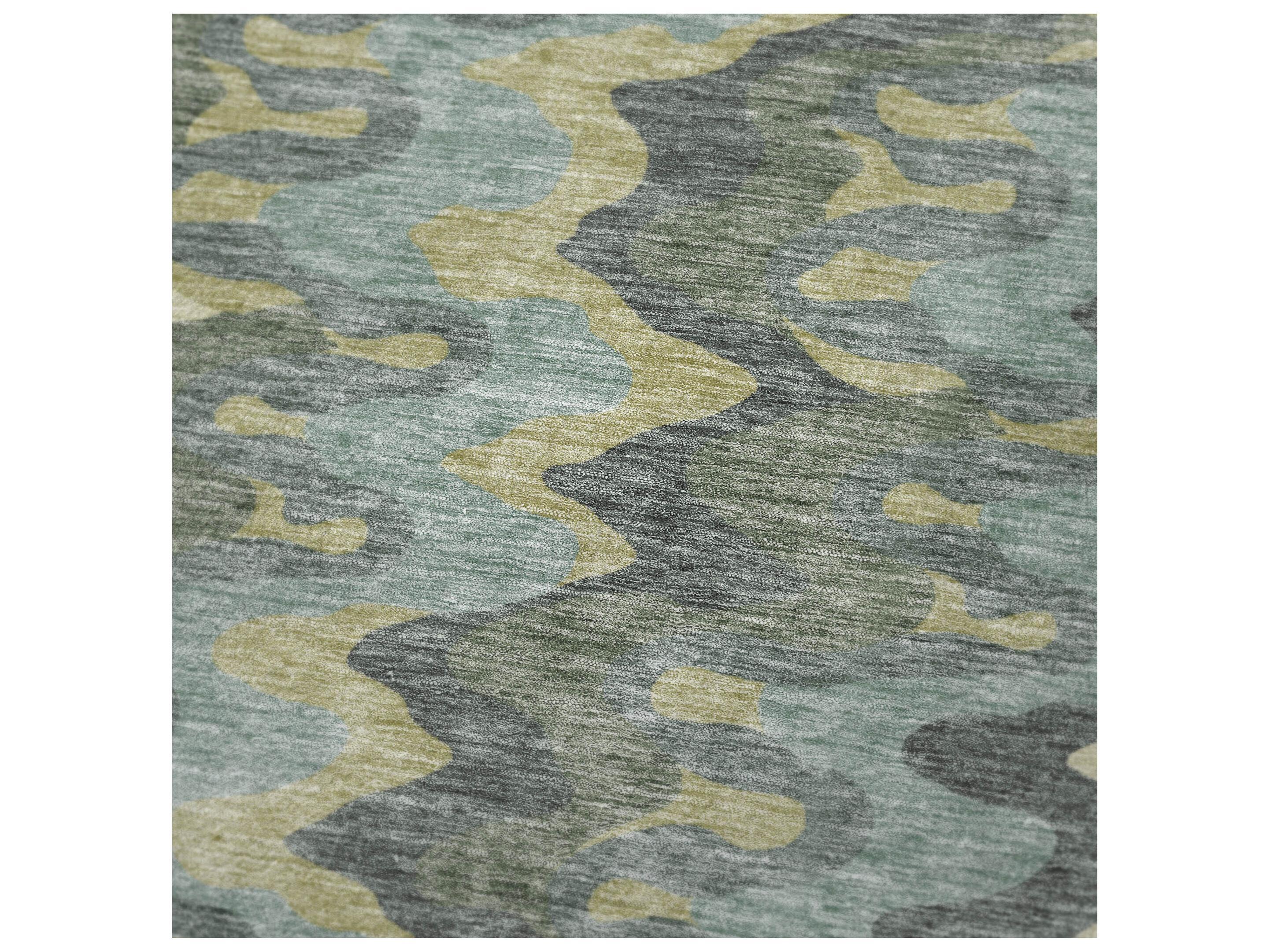 Dalyn Sherpa Green Polyester Throw