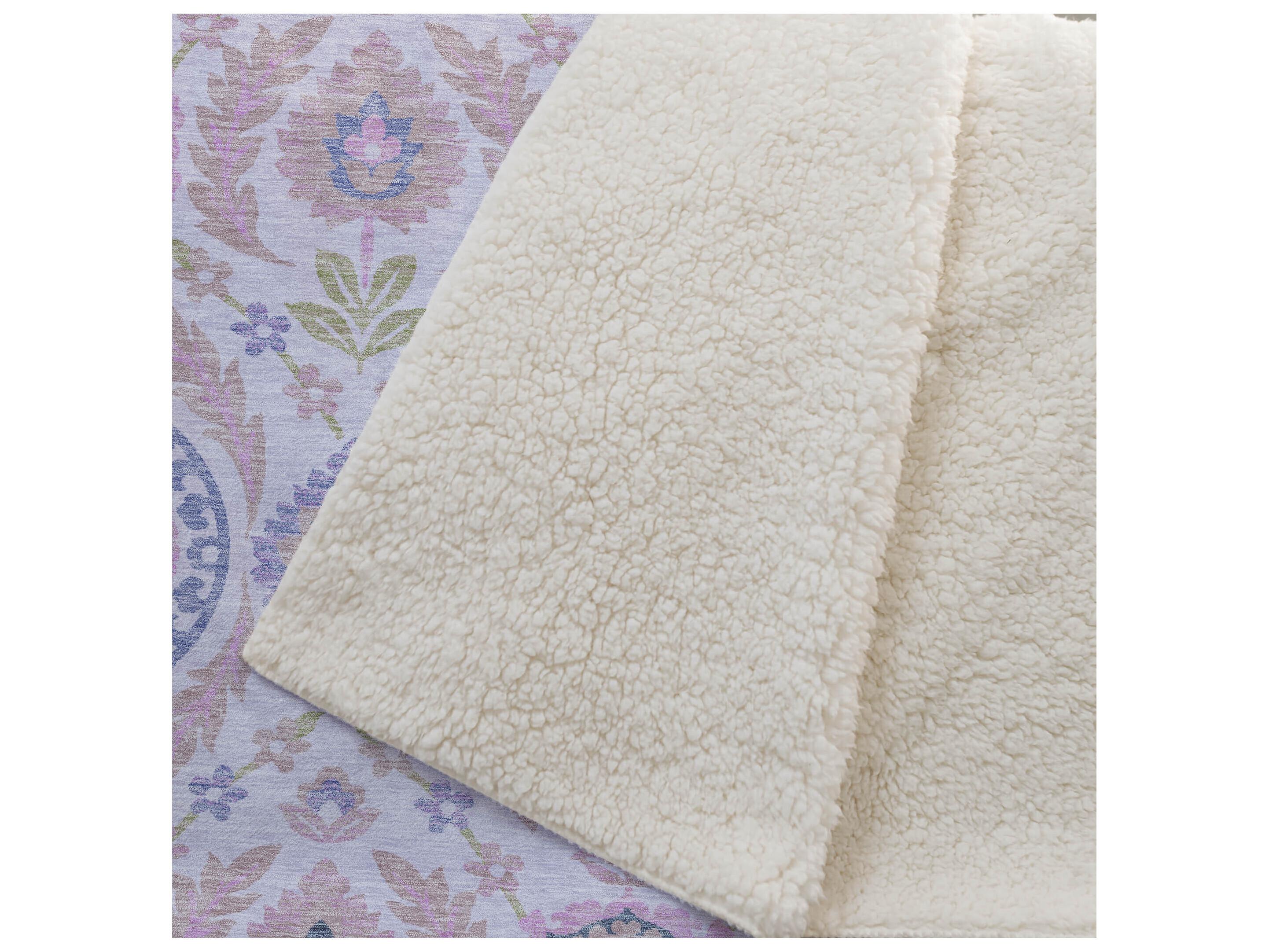 Dalyn Sherpa Pink Polyester Throw