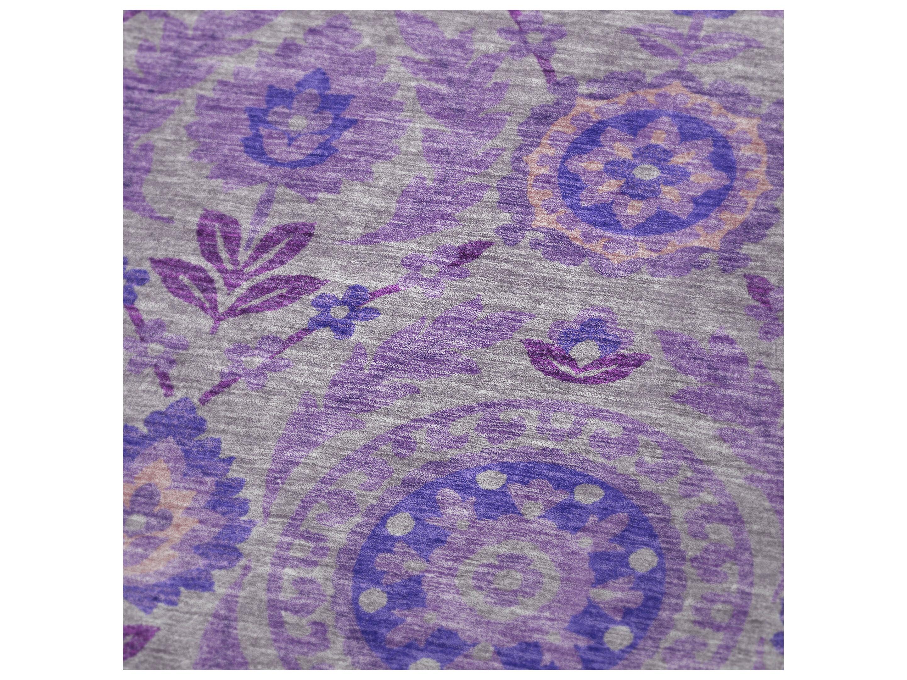 Dalyn Sherpa Purple Polyester Throw