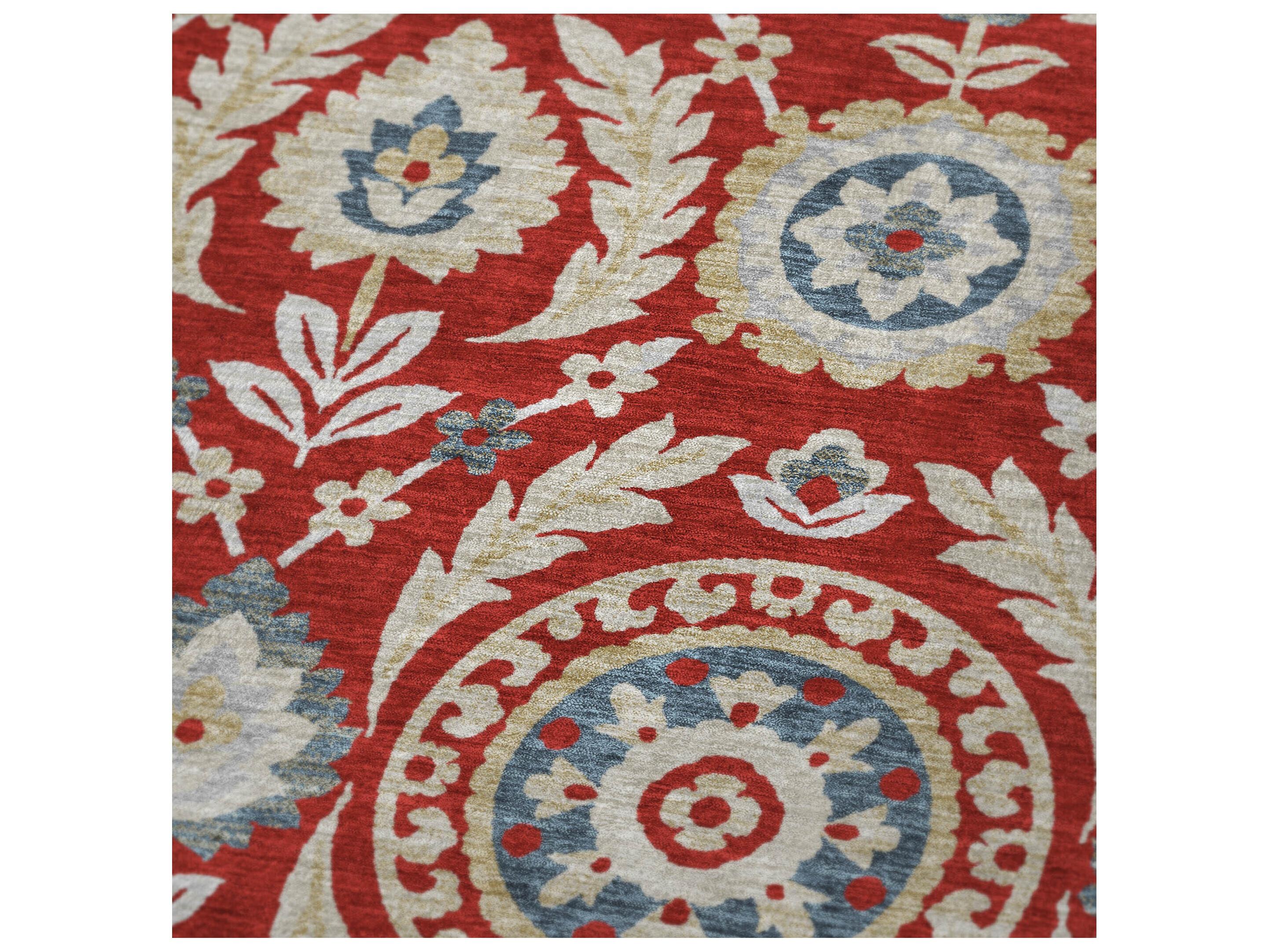 Dalyn Sherpa Red Polyester Throw