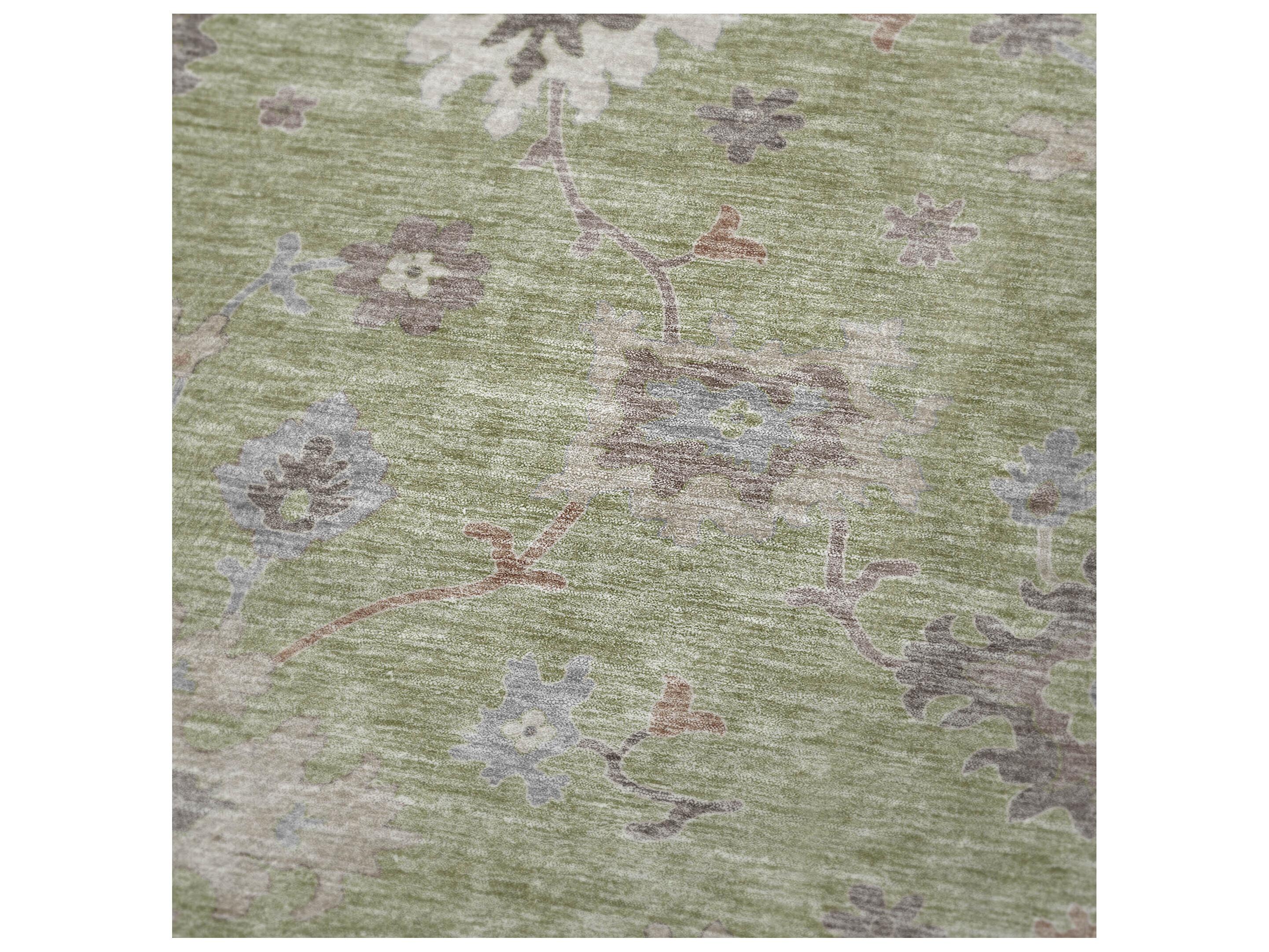 Dalyn Sherpa Green Polyester Throw