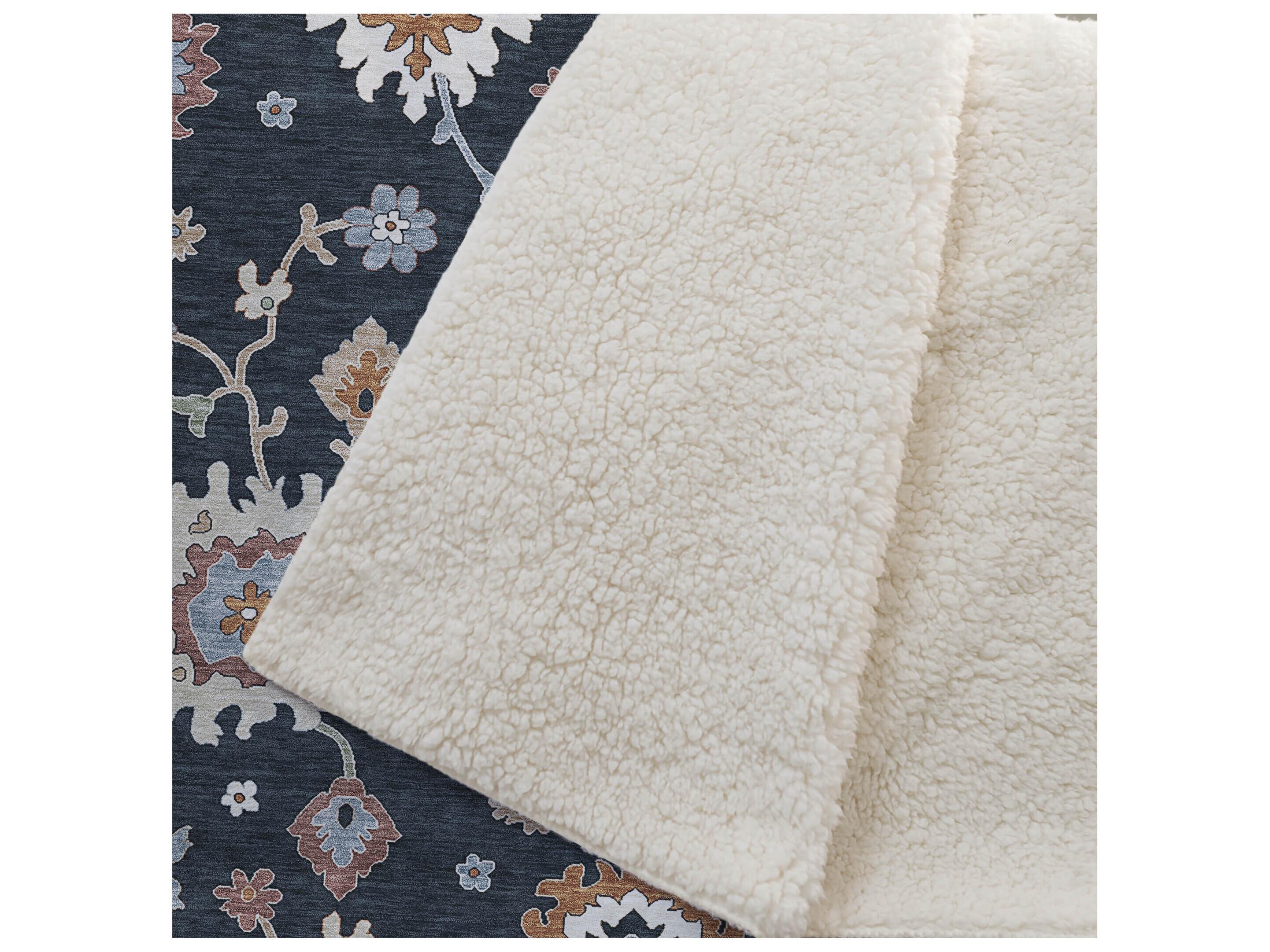 Dalyn Sherpa Black Polyester Throw