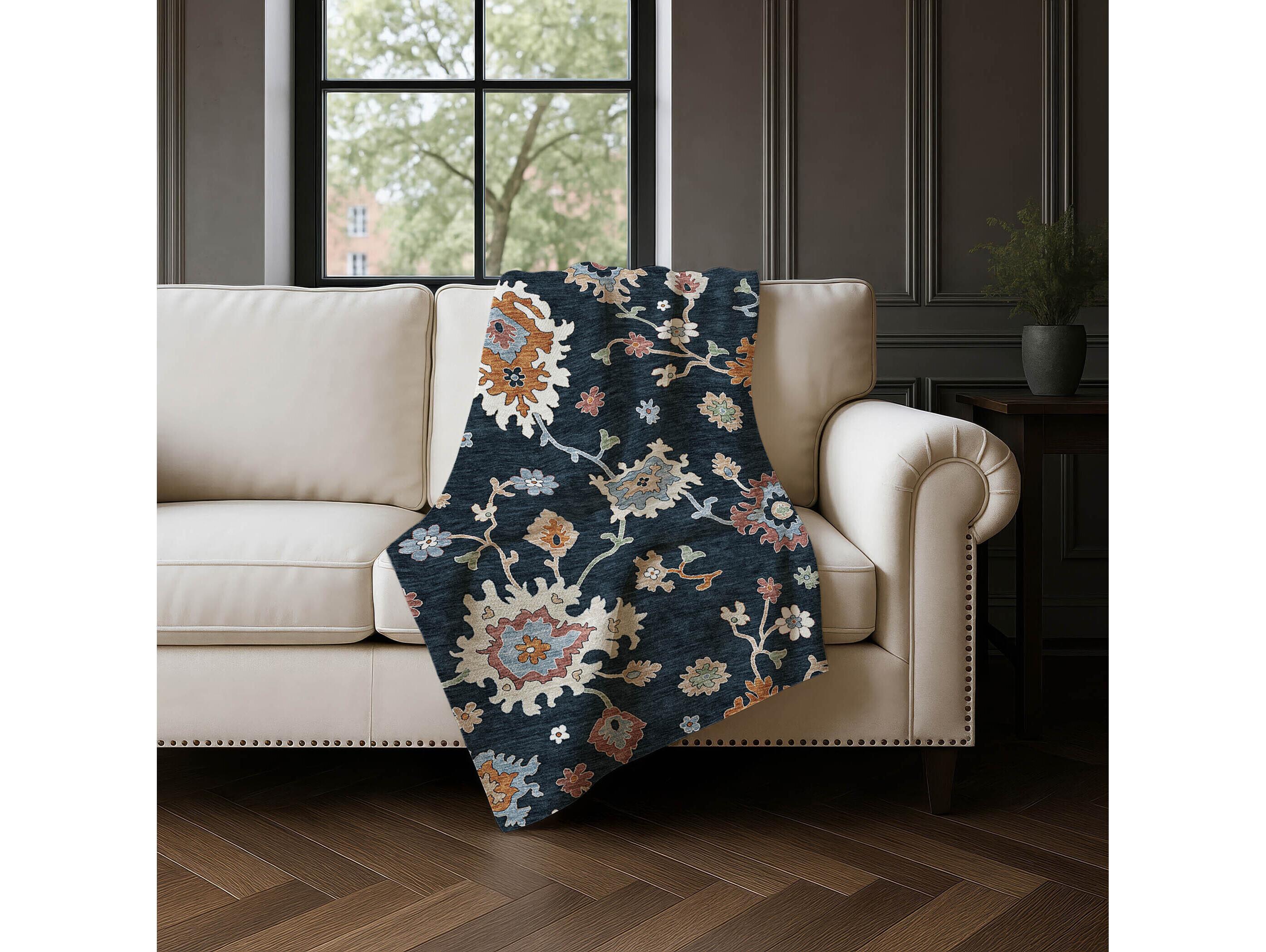 Dalyn Sherpa Black Polyester Throw