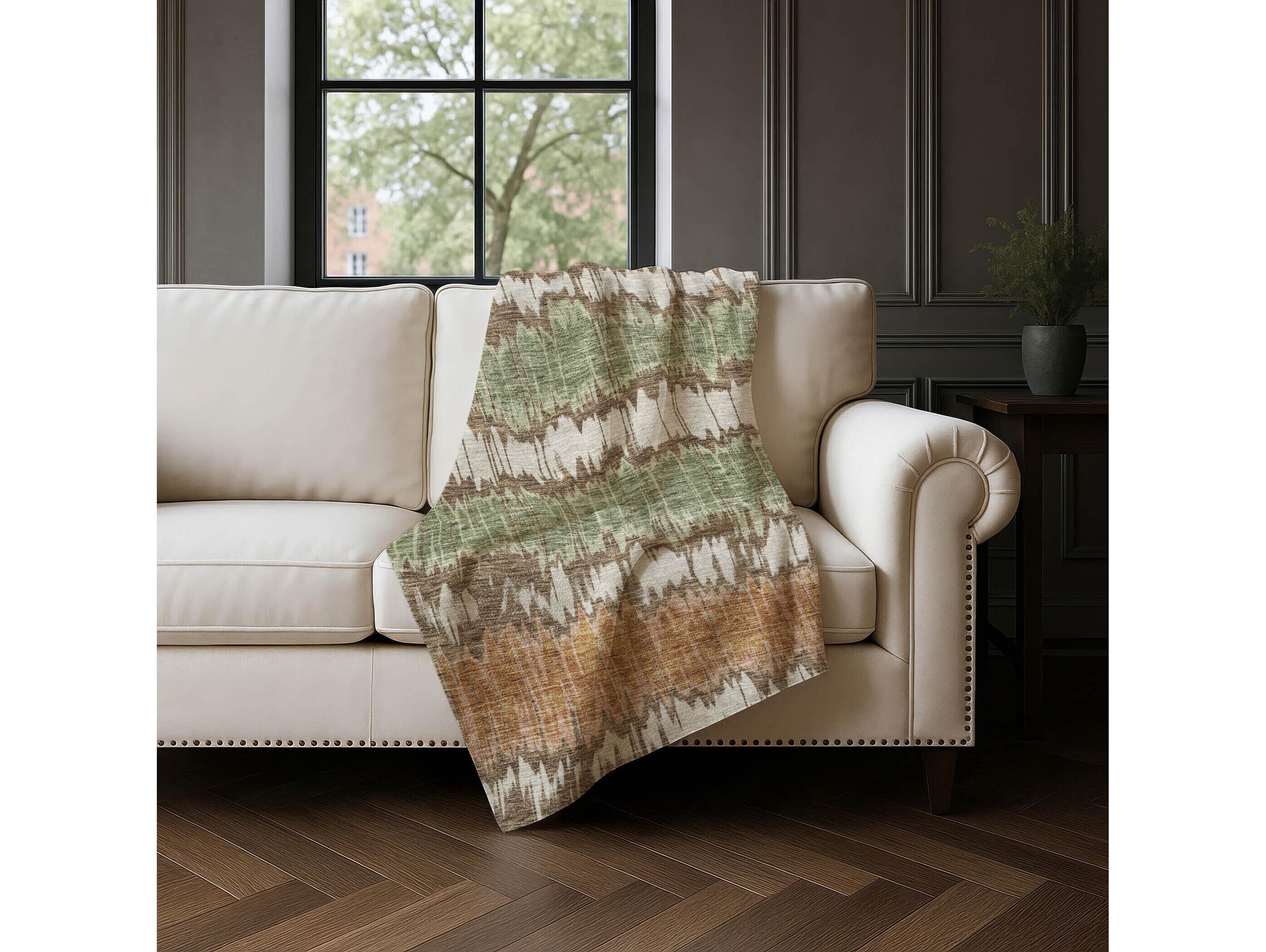 Dalyn Sherpa Brown Polyester Throw