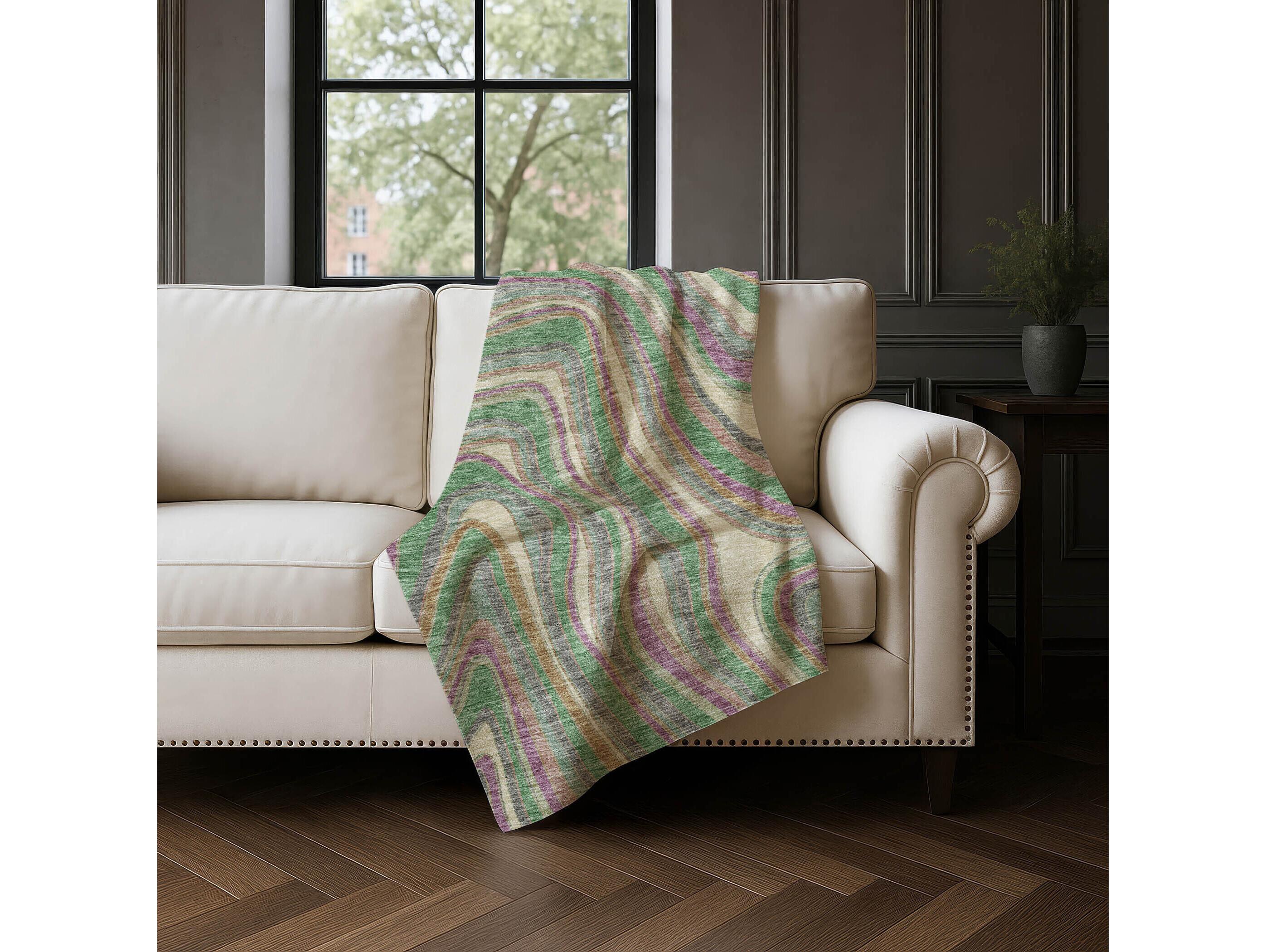 Dalyn Sherpa Gray Polyester Throw