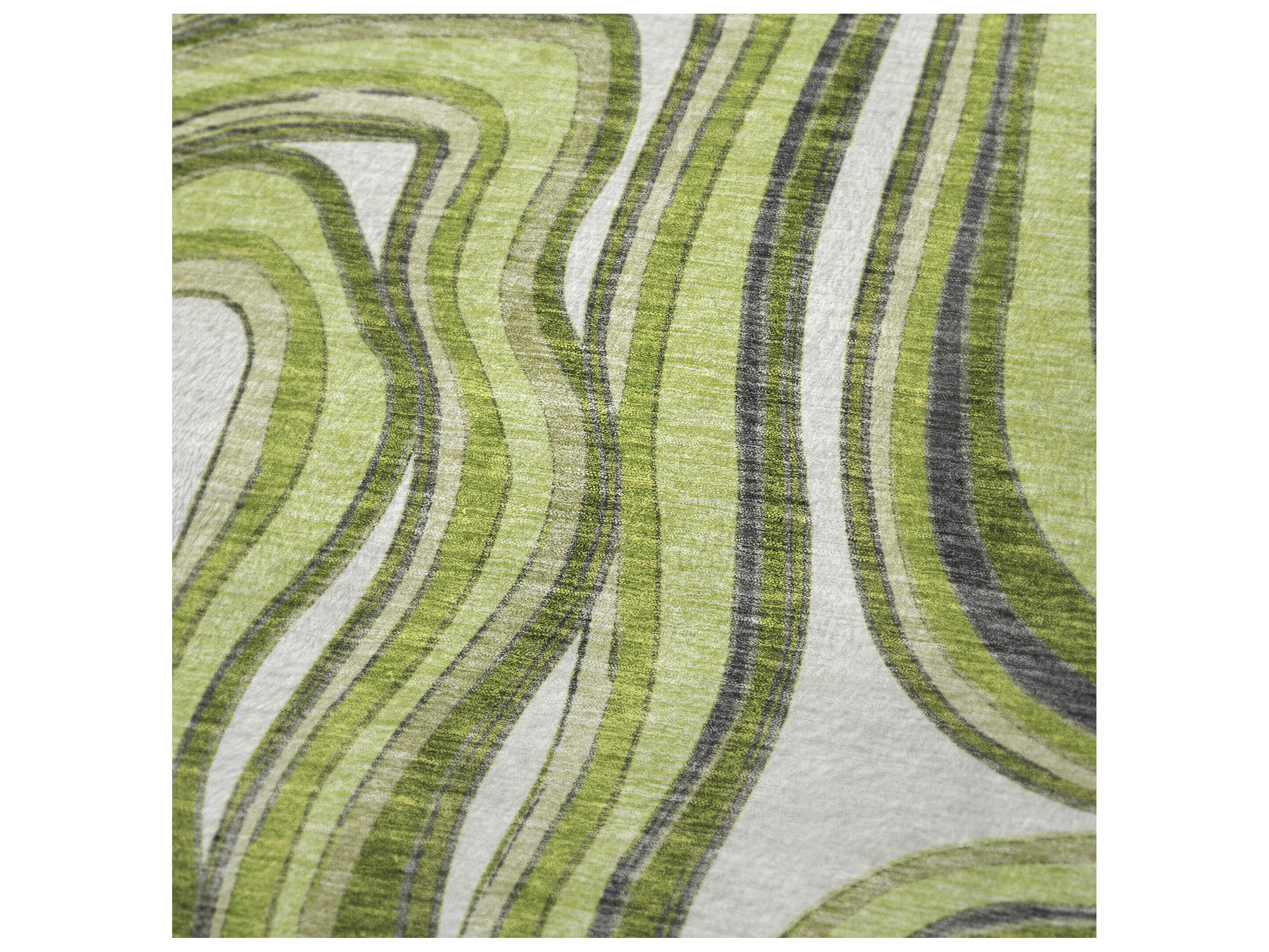 Dalyn Sherpa Green Polyester Throw