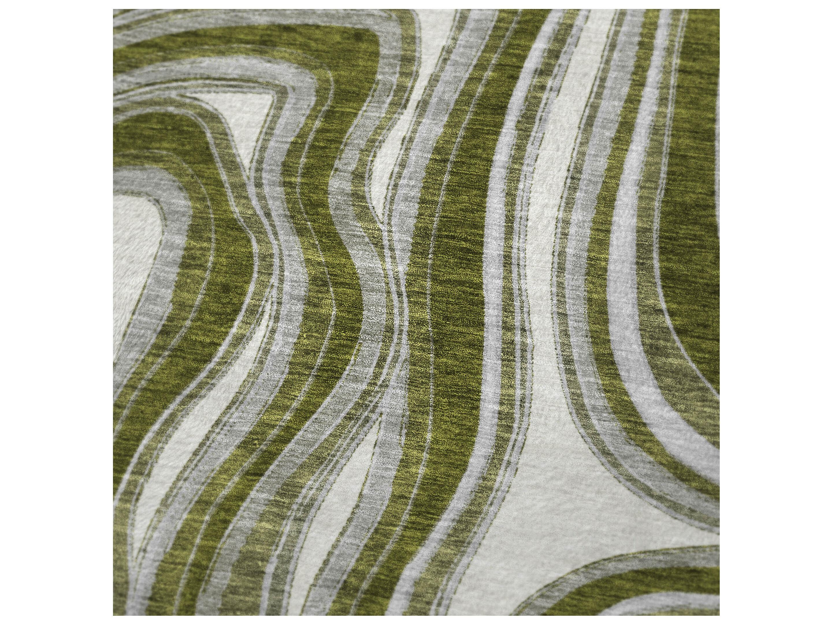 Dalyn Sherpa Green Polyester Throw