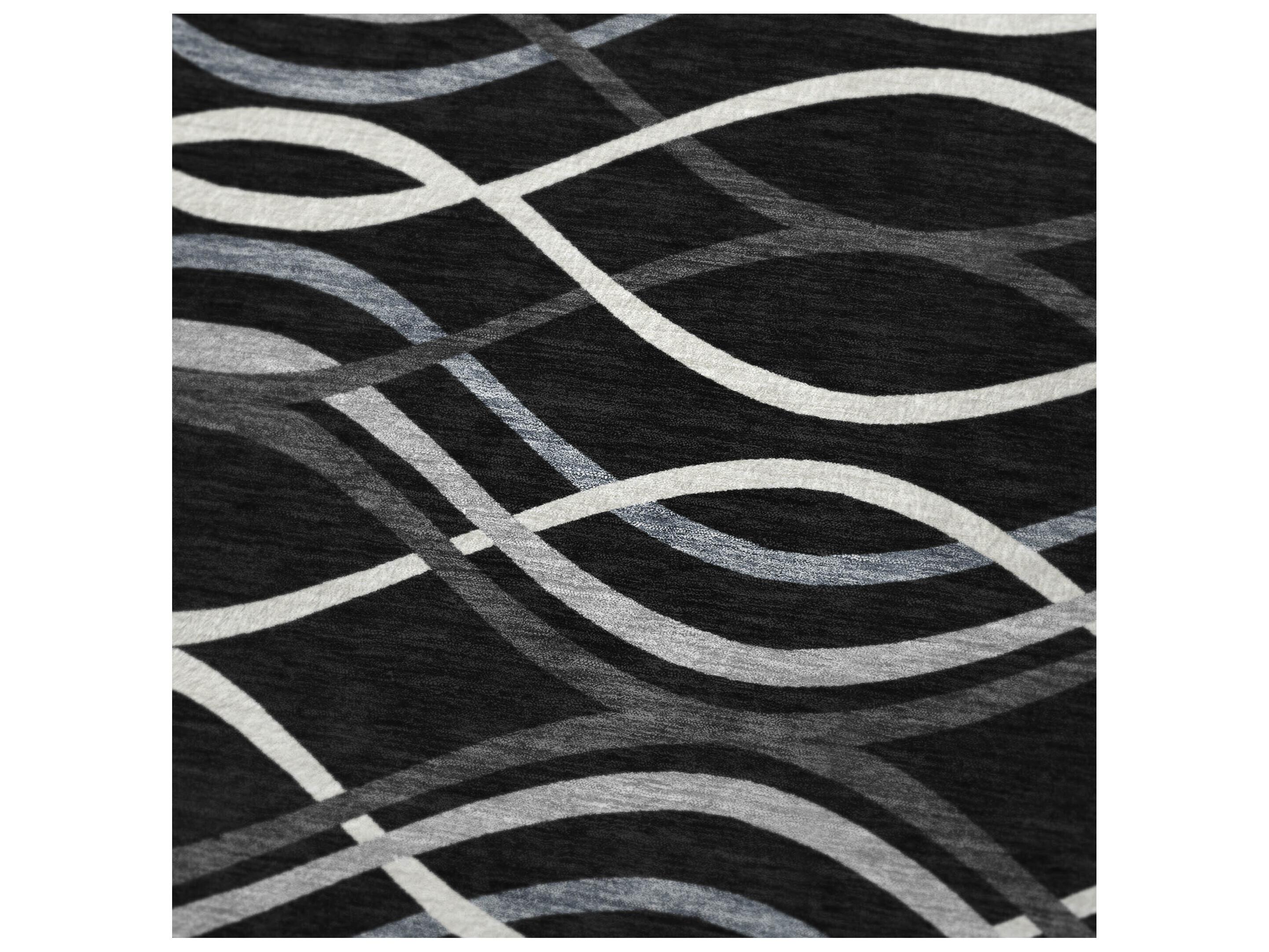 Dalyn Sherpa Black Polyester Throw