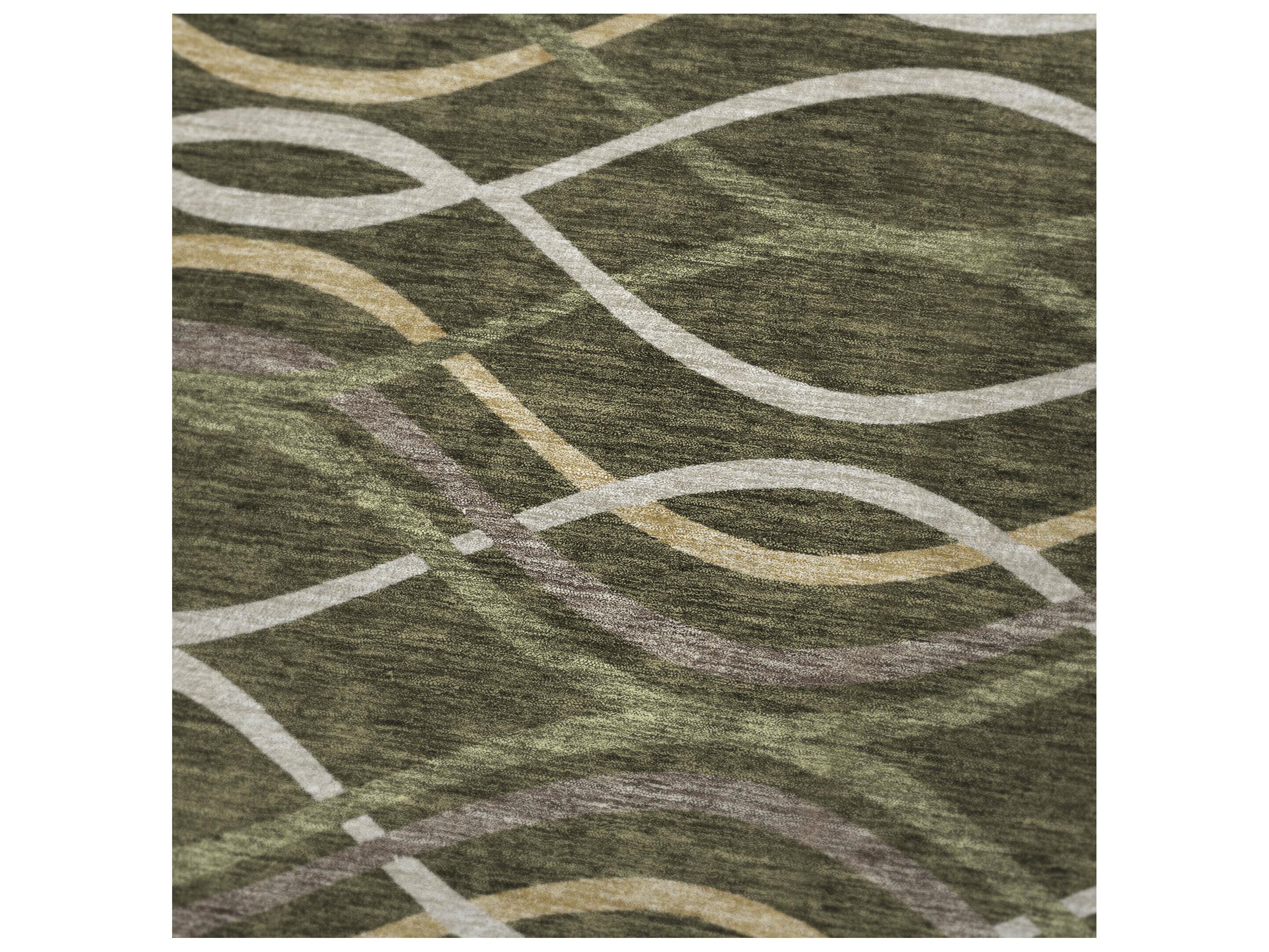 Dalyn Sherpa Green Polyester Throw