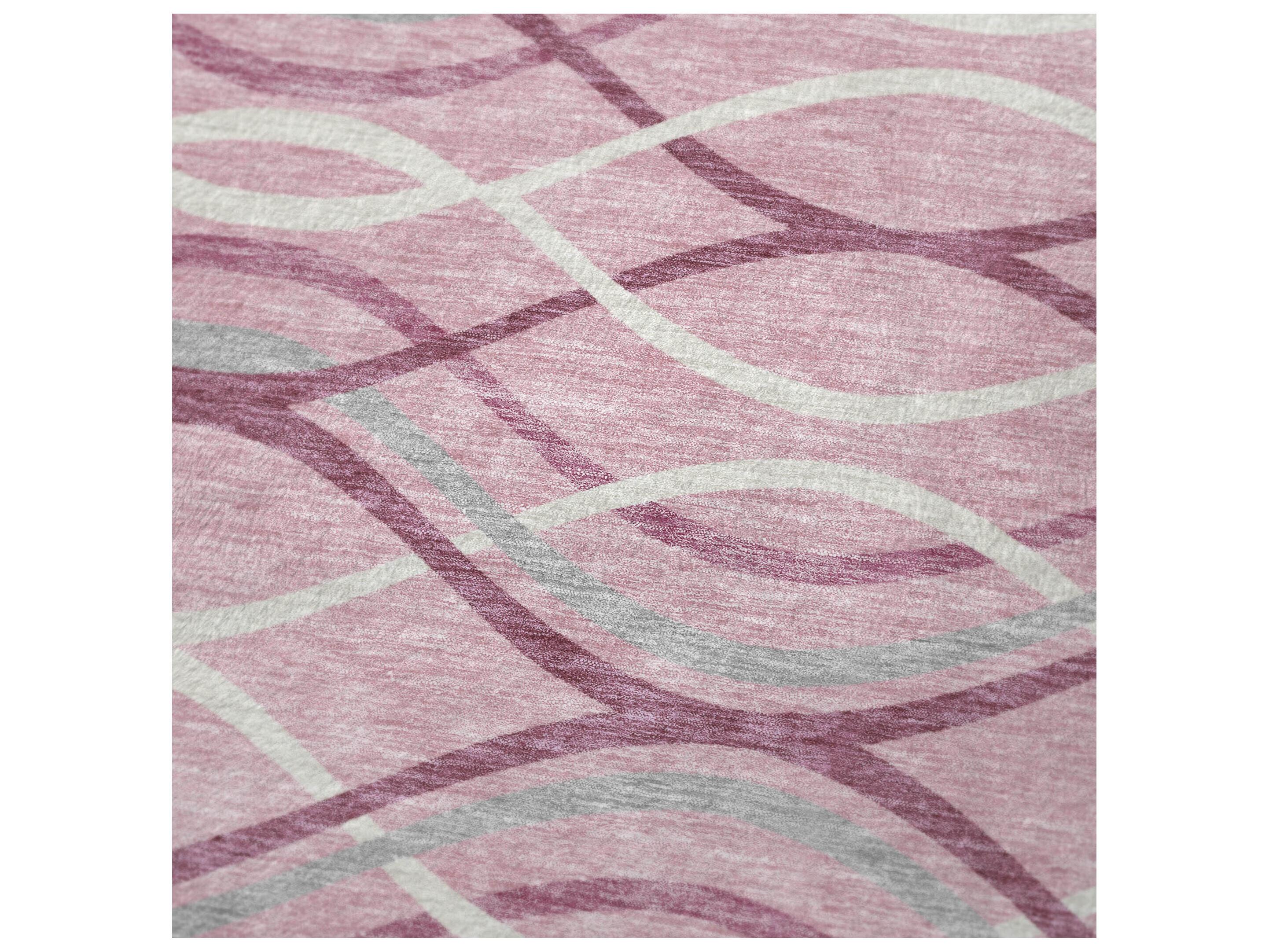 Dalyn Sherpa Pink Polyester Throw