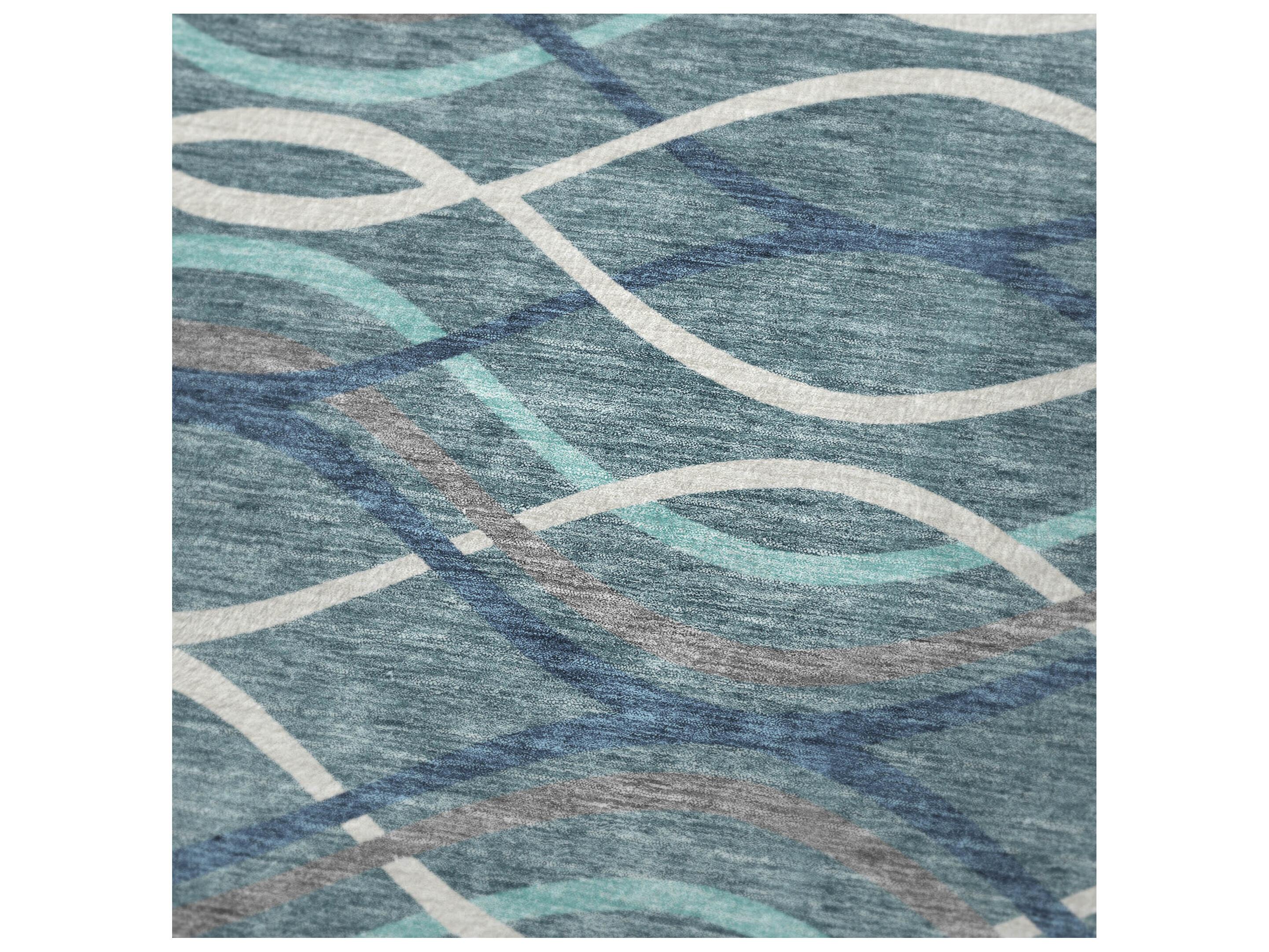 Dalyn Sherpa Teal Polyester Throw