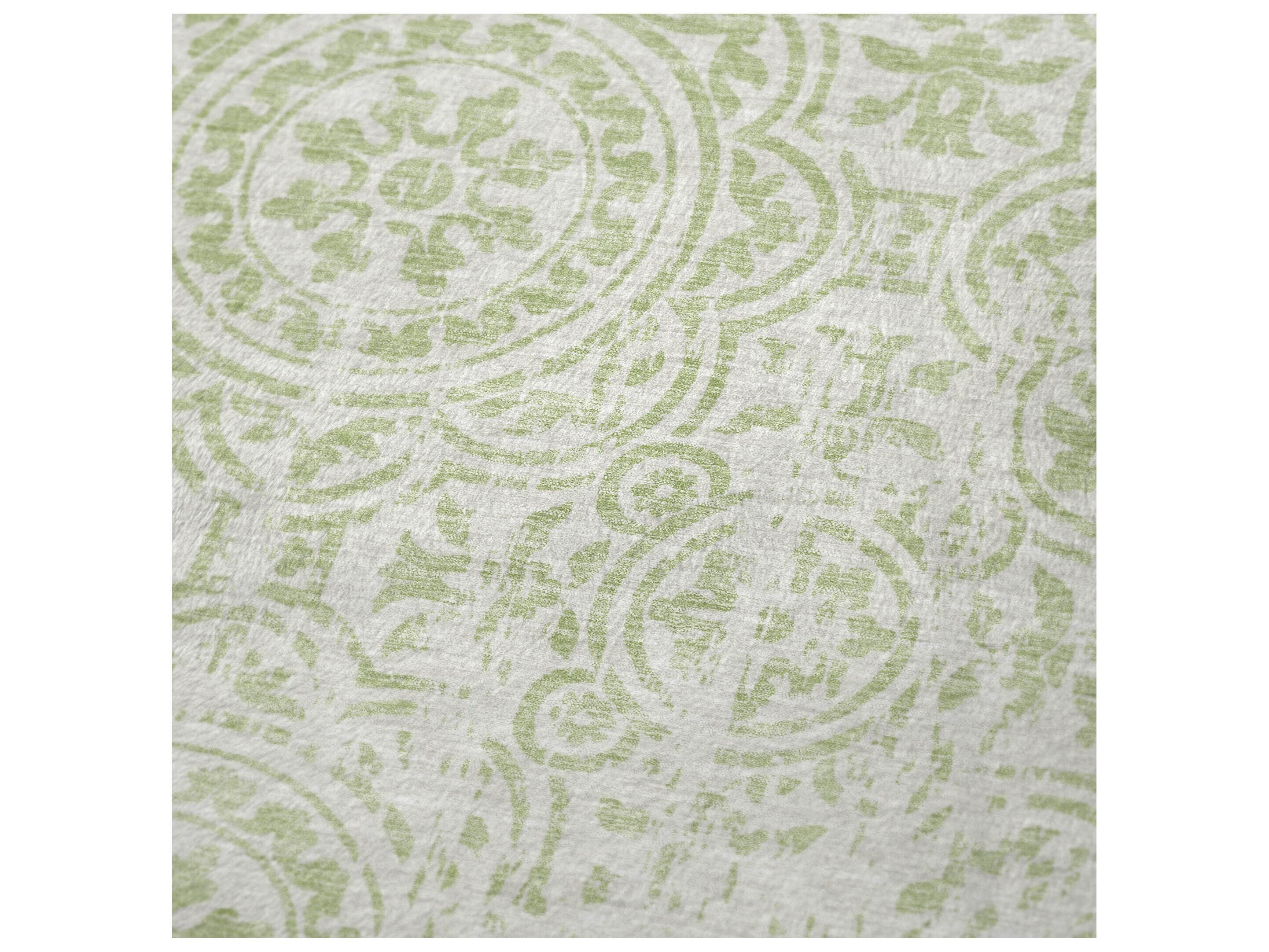 Dalyn Sherpa Green Polyester Throw