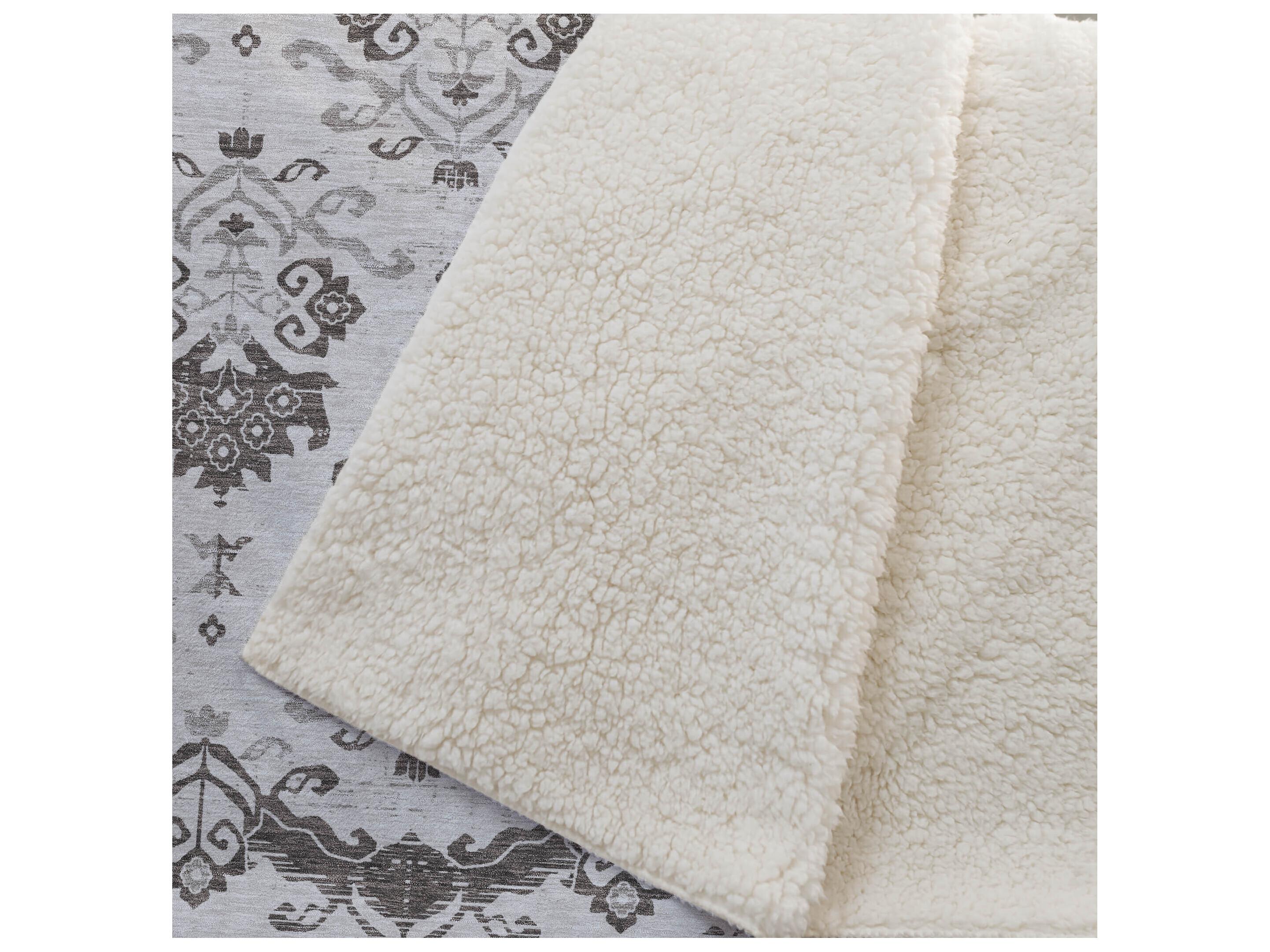 Dalyn Sherpa Brown Polyester Throw