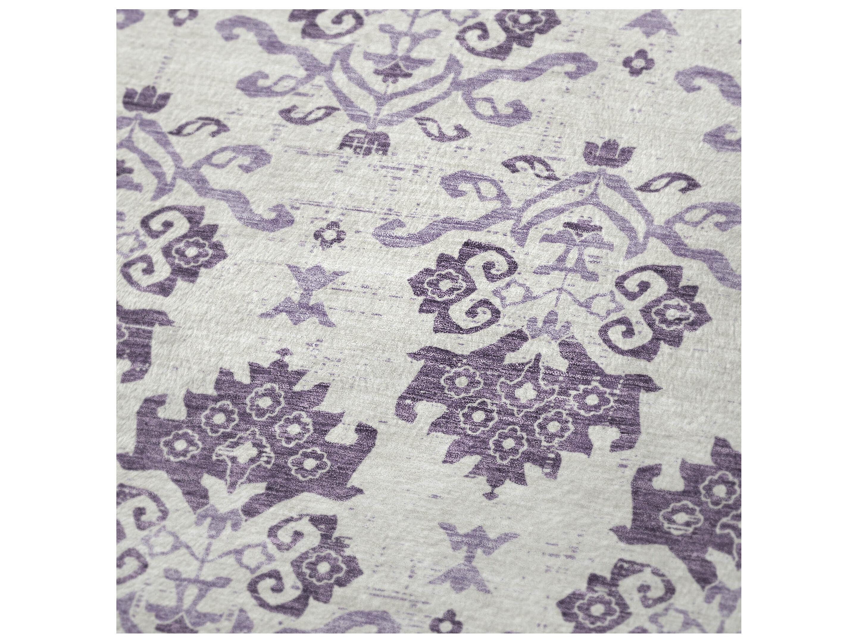 Dalyn Sherpa Purple Polyester Throw