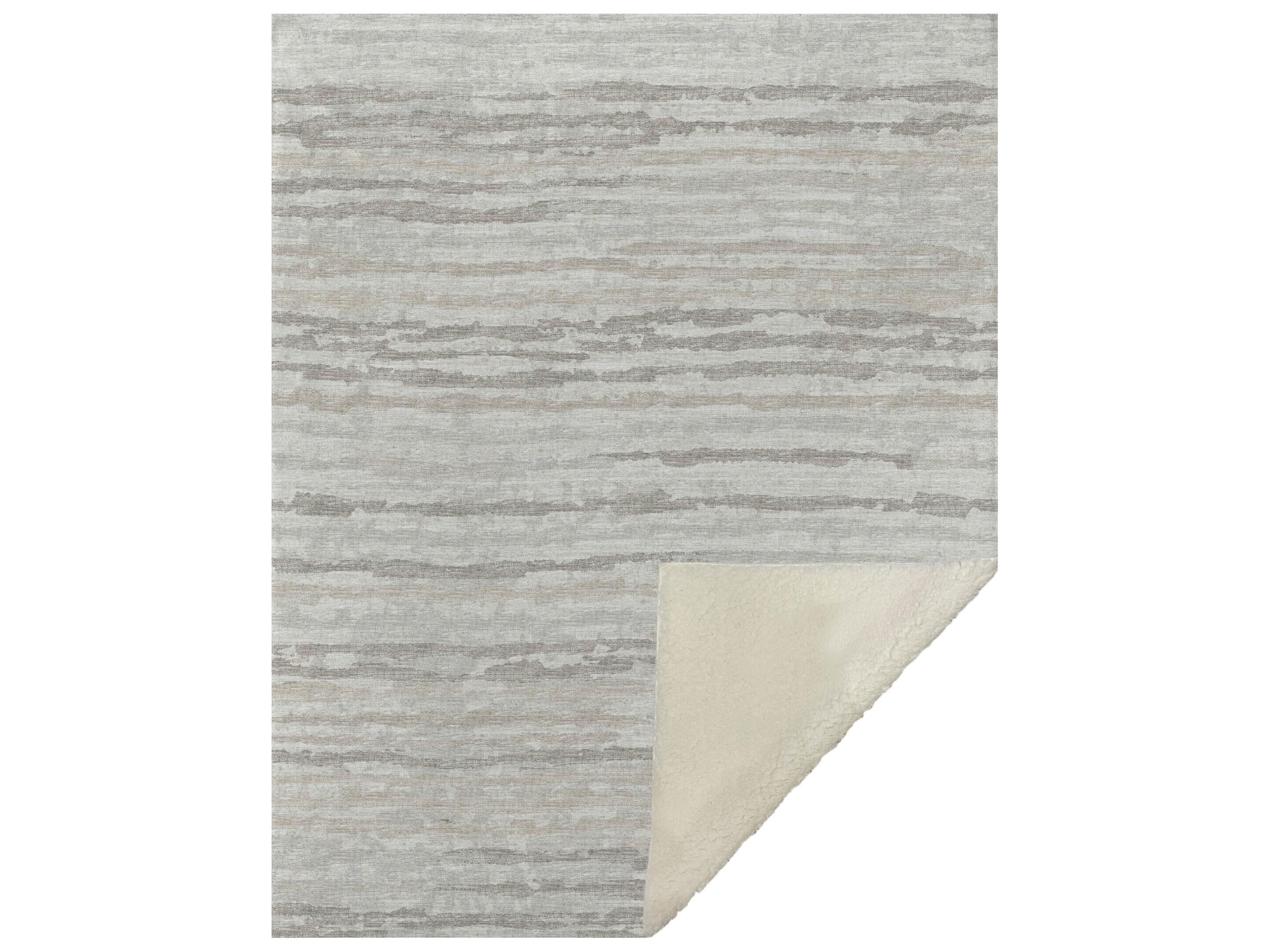 Dalyn Sherpa Neutral Polyester Throw