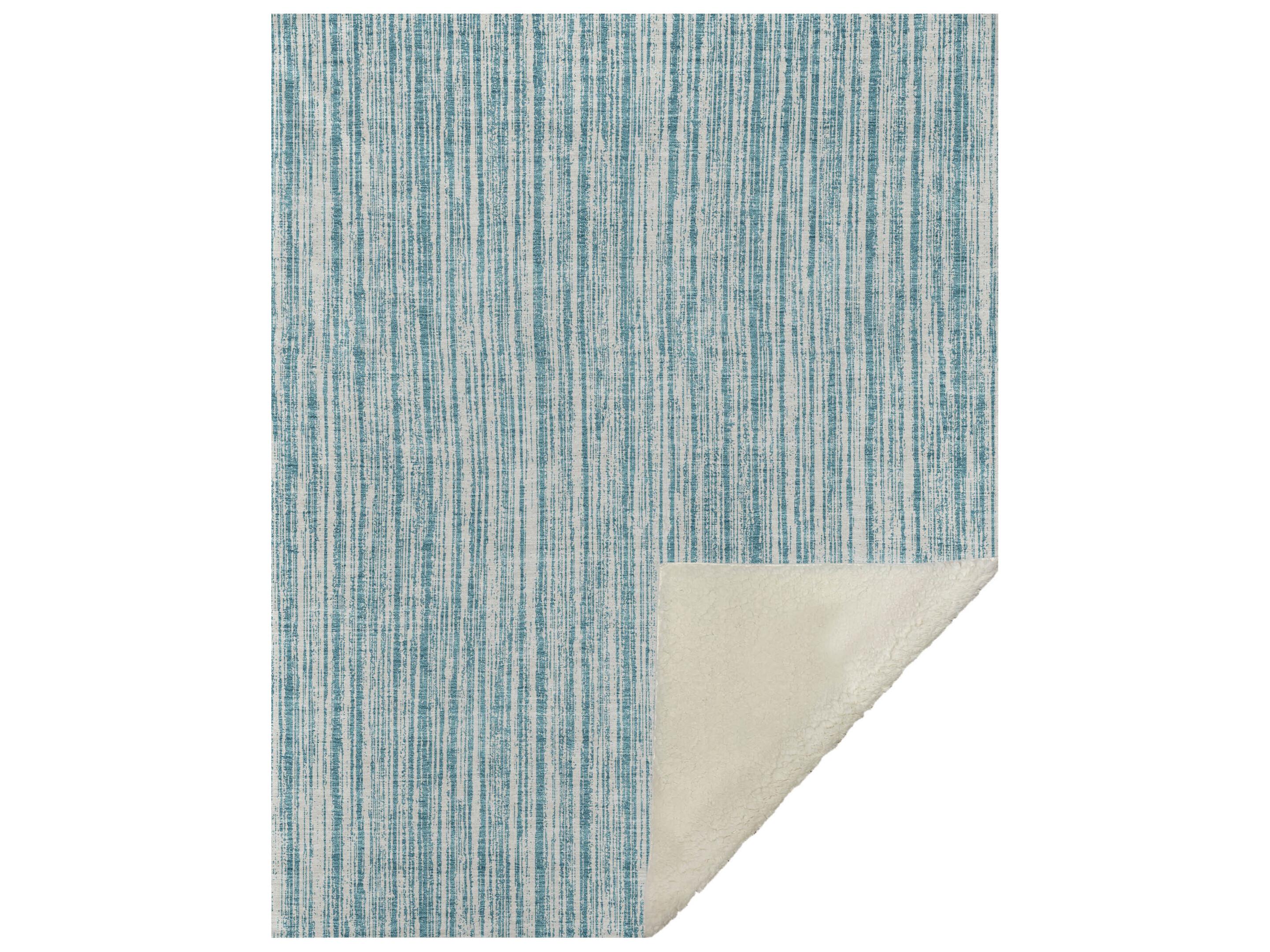 Dalyn Sherpa Teal Polyester Throw