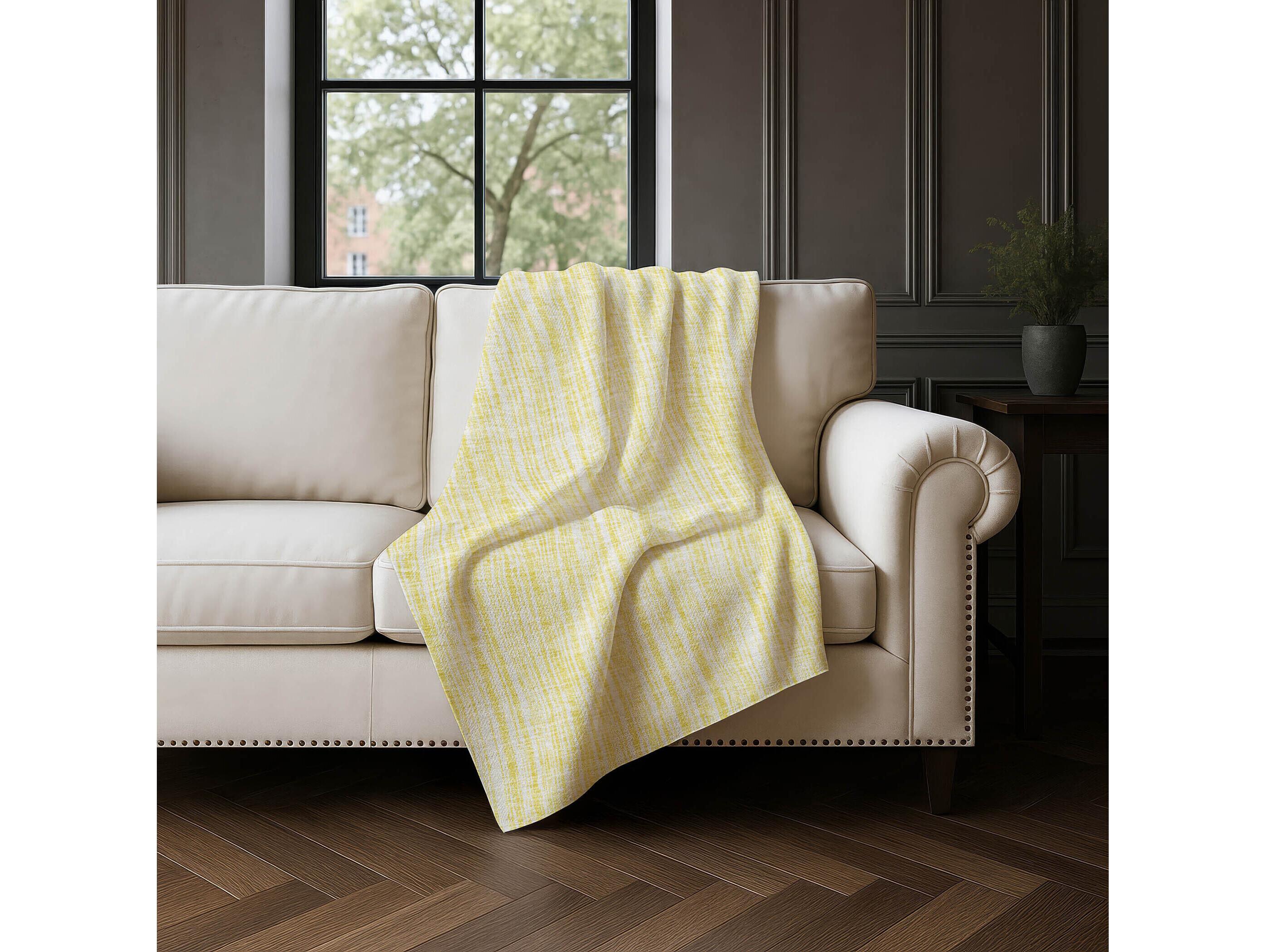 Dalyn Sherpa Gold Polyester Throw
