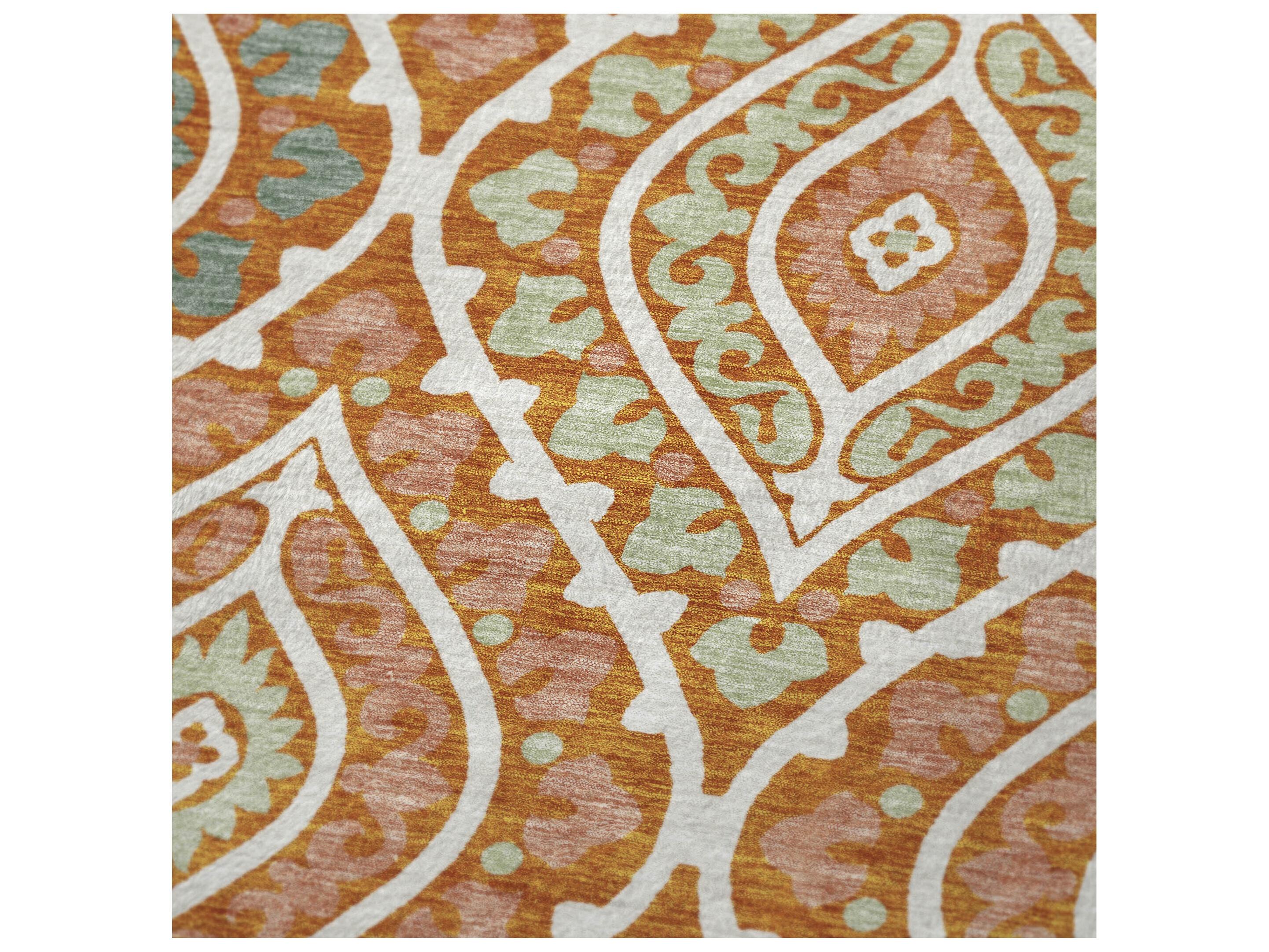 Dalyn Sherpa Orange Polyester Throw