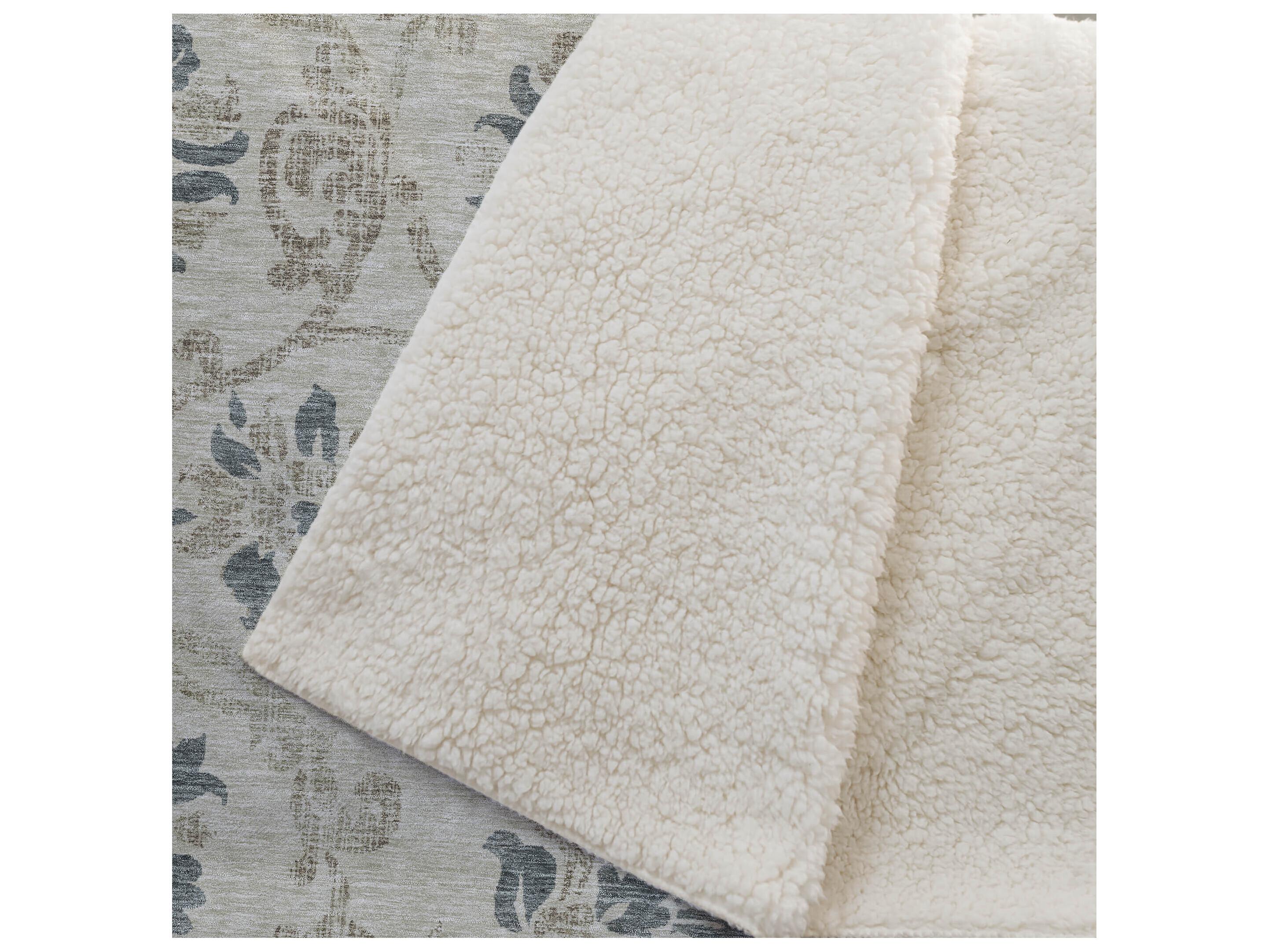 Dalyn Sherpa Brown Polyester Throw