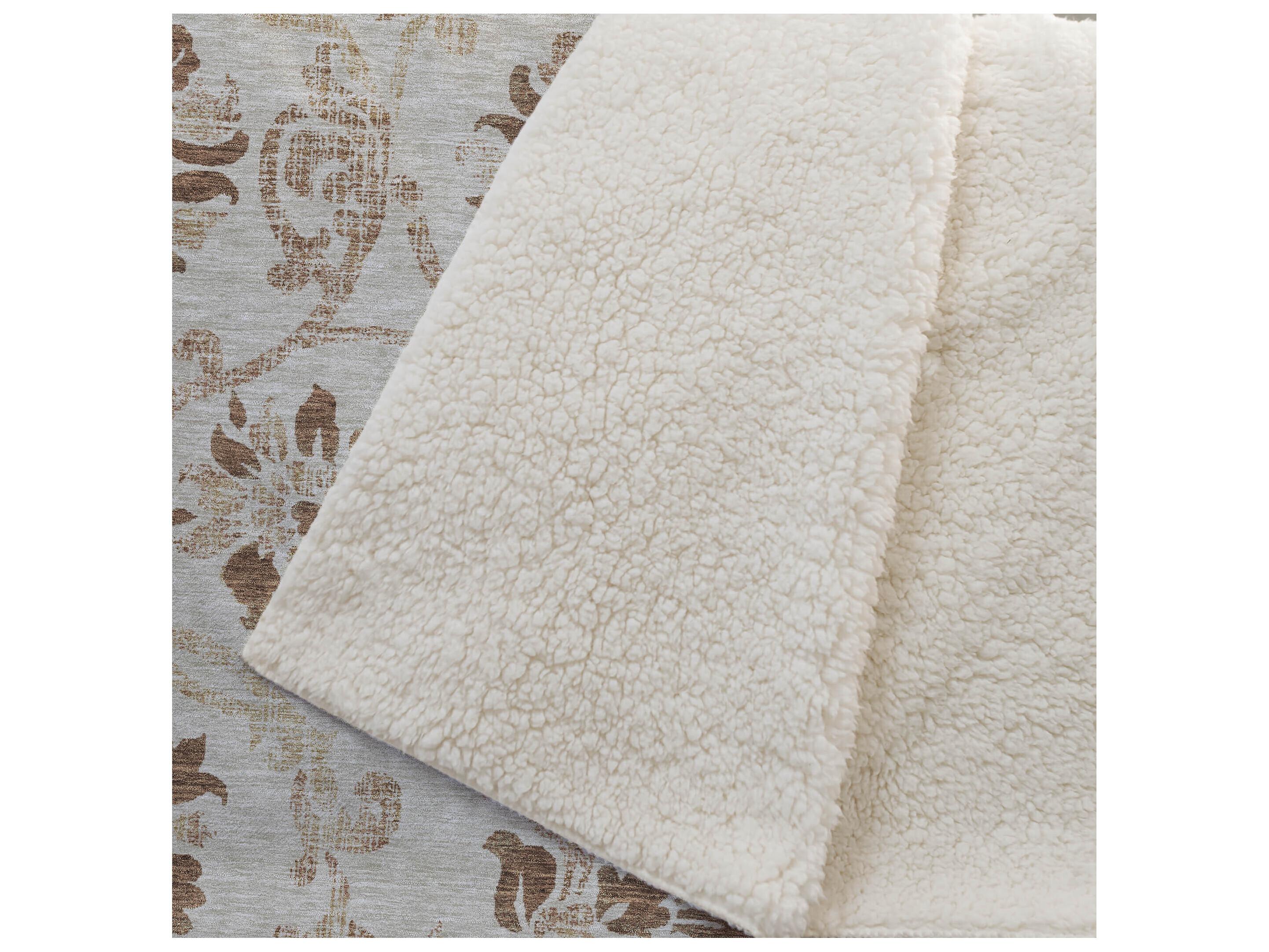 Dalyn Sherpa Orange Polyester Throw