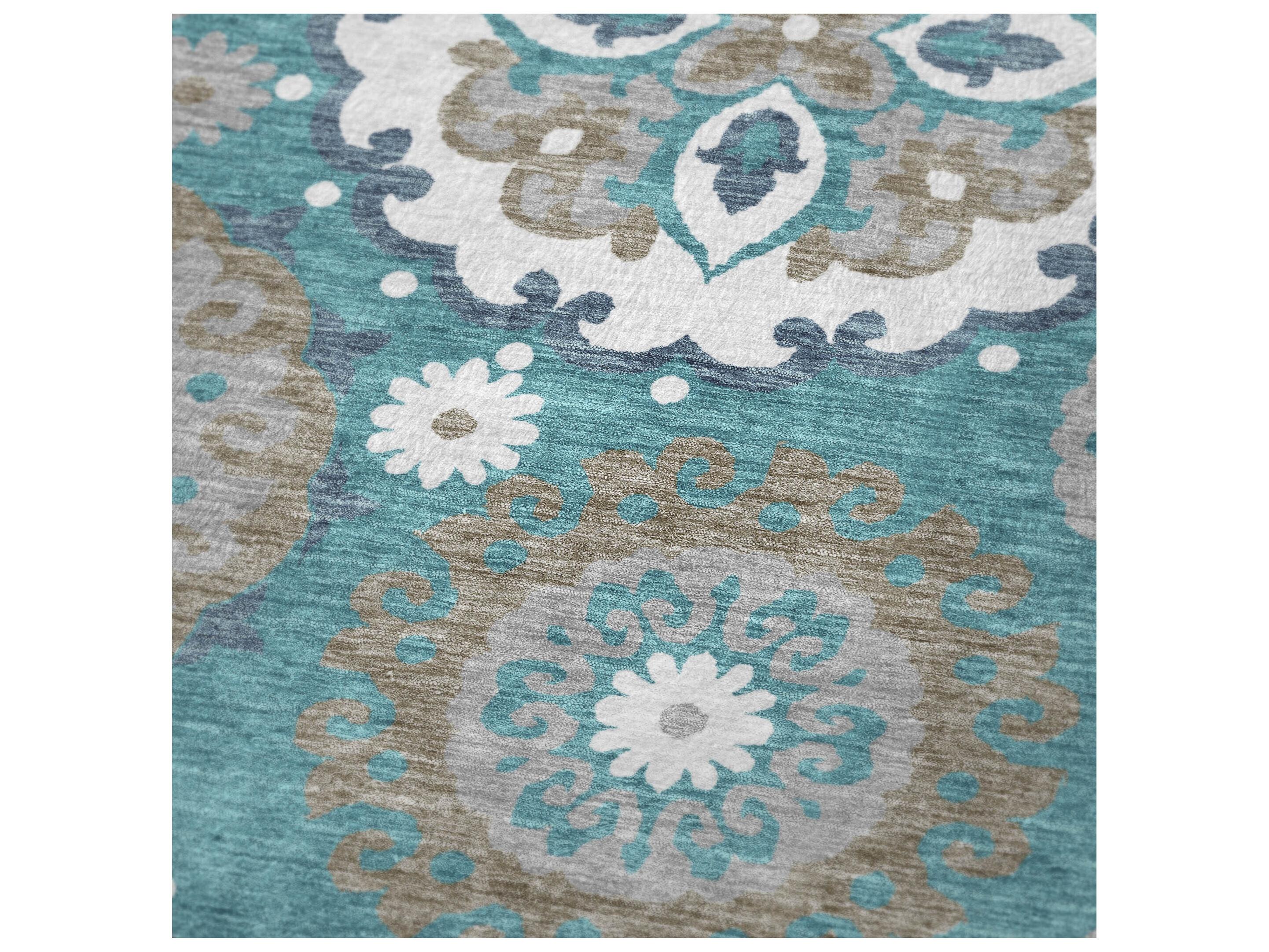 Dalyn Sherpa Teal Polyester Throw