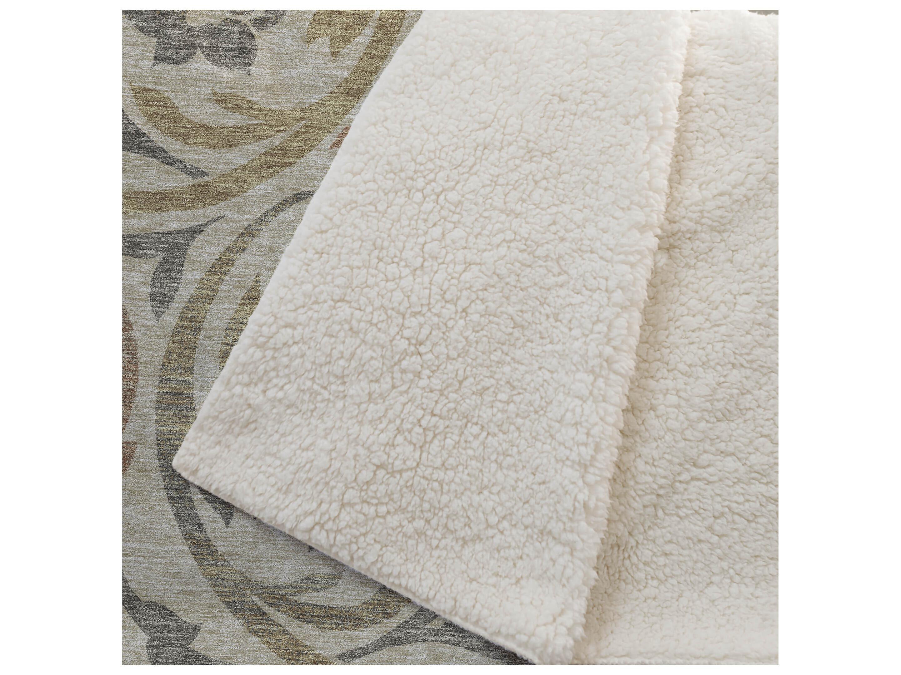 Dalyn Sherpa Brown Polyester Throw