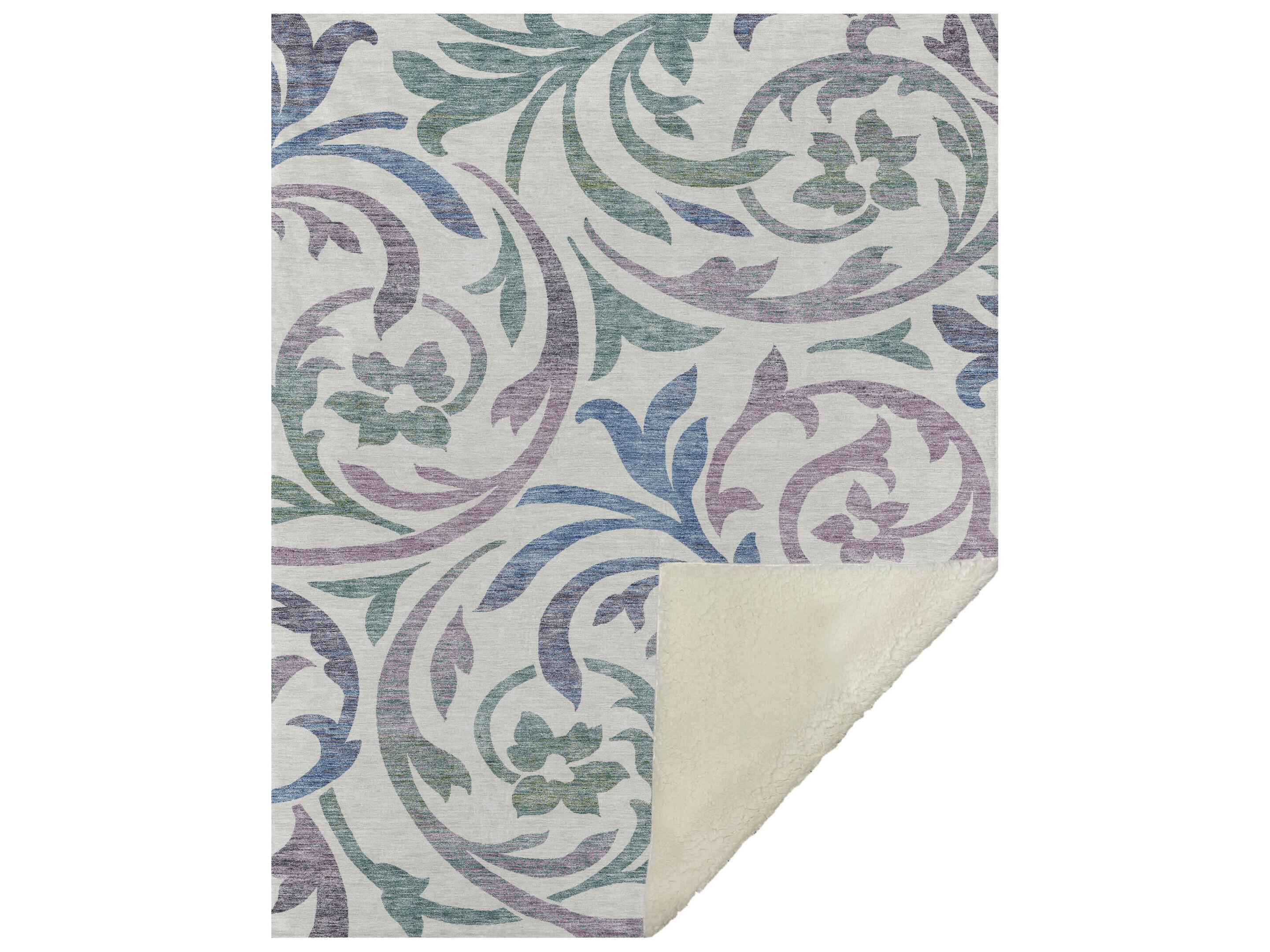 Dalyn Sherpa Ivory Polyester Throw