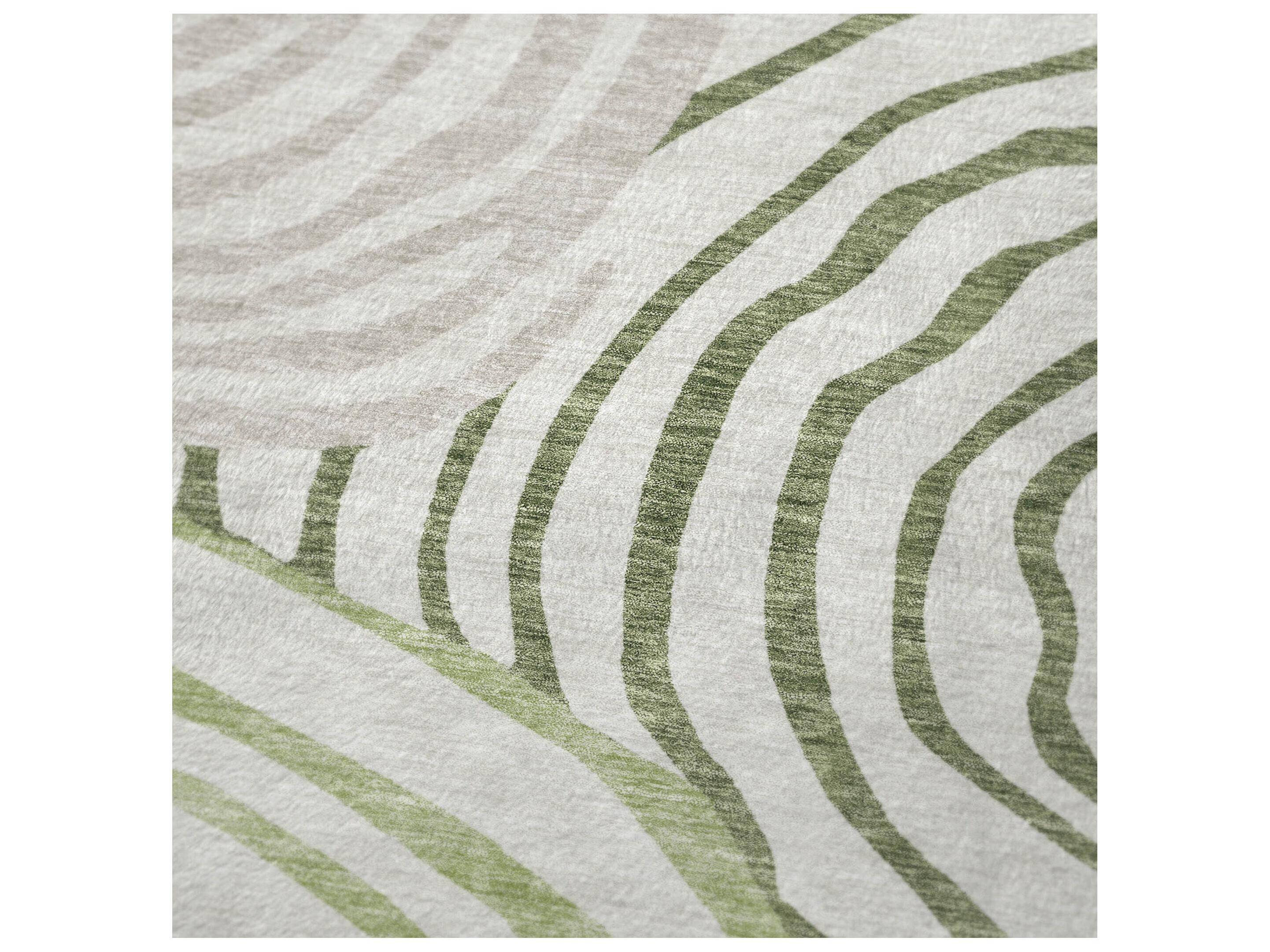 Dalyn Sherpa Green Polyester Throw