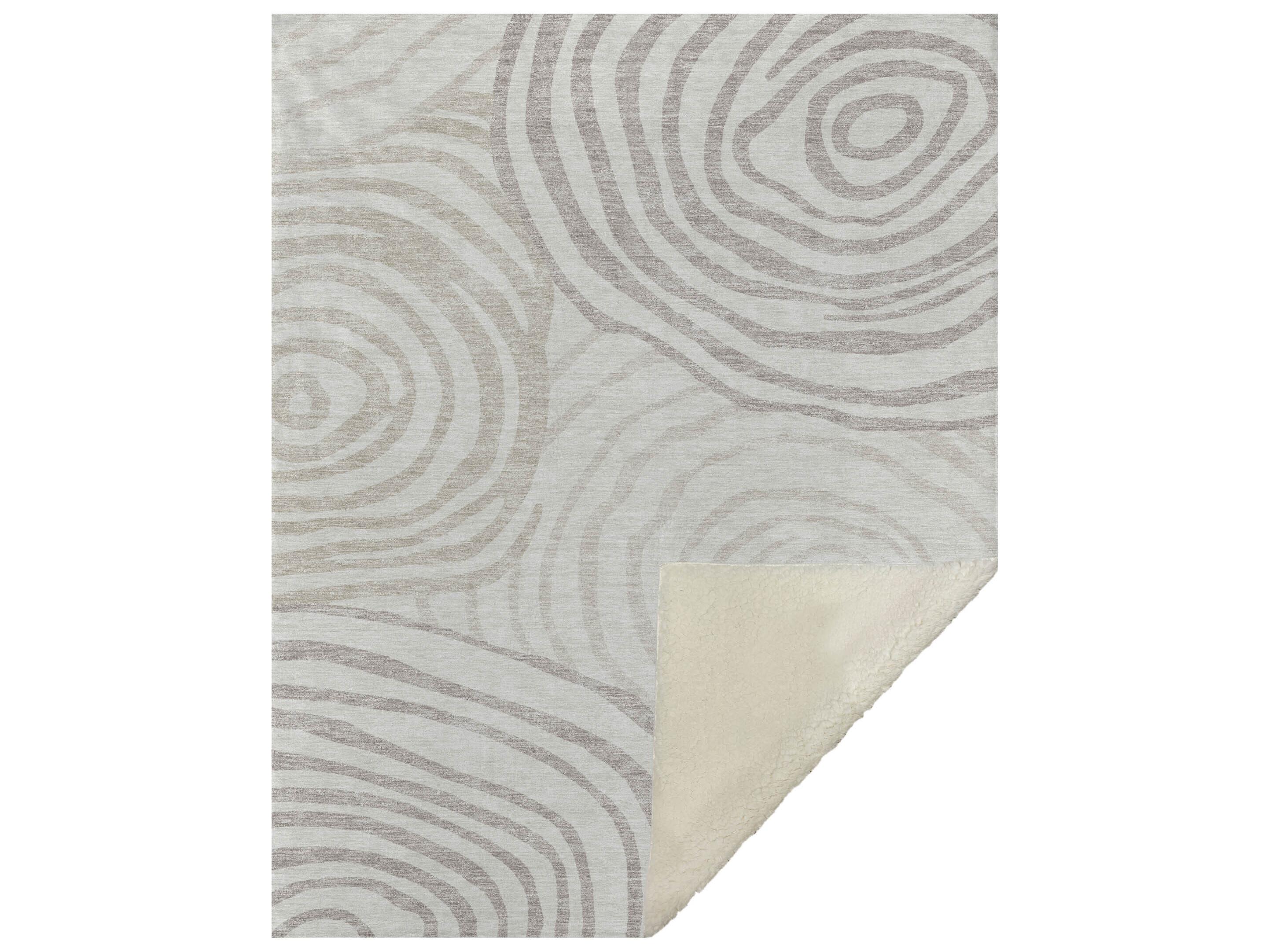 Dalyn Sherpa Ivory Polyester Throw